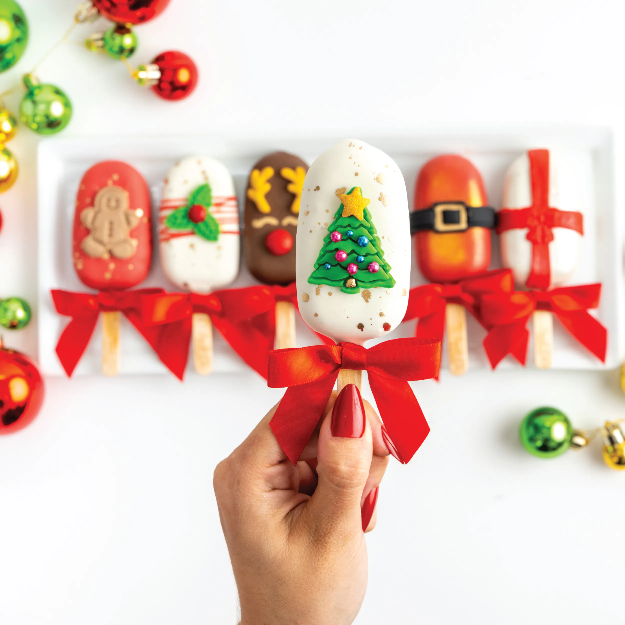 Christmas Cakesicles - 6 Pack by Sweet E's Bake Shop