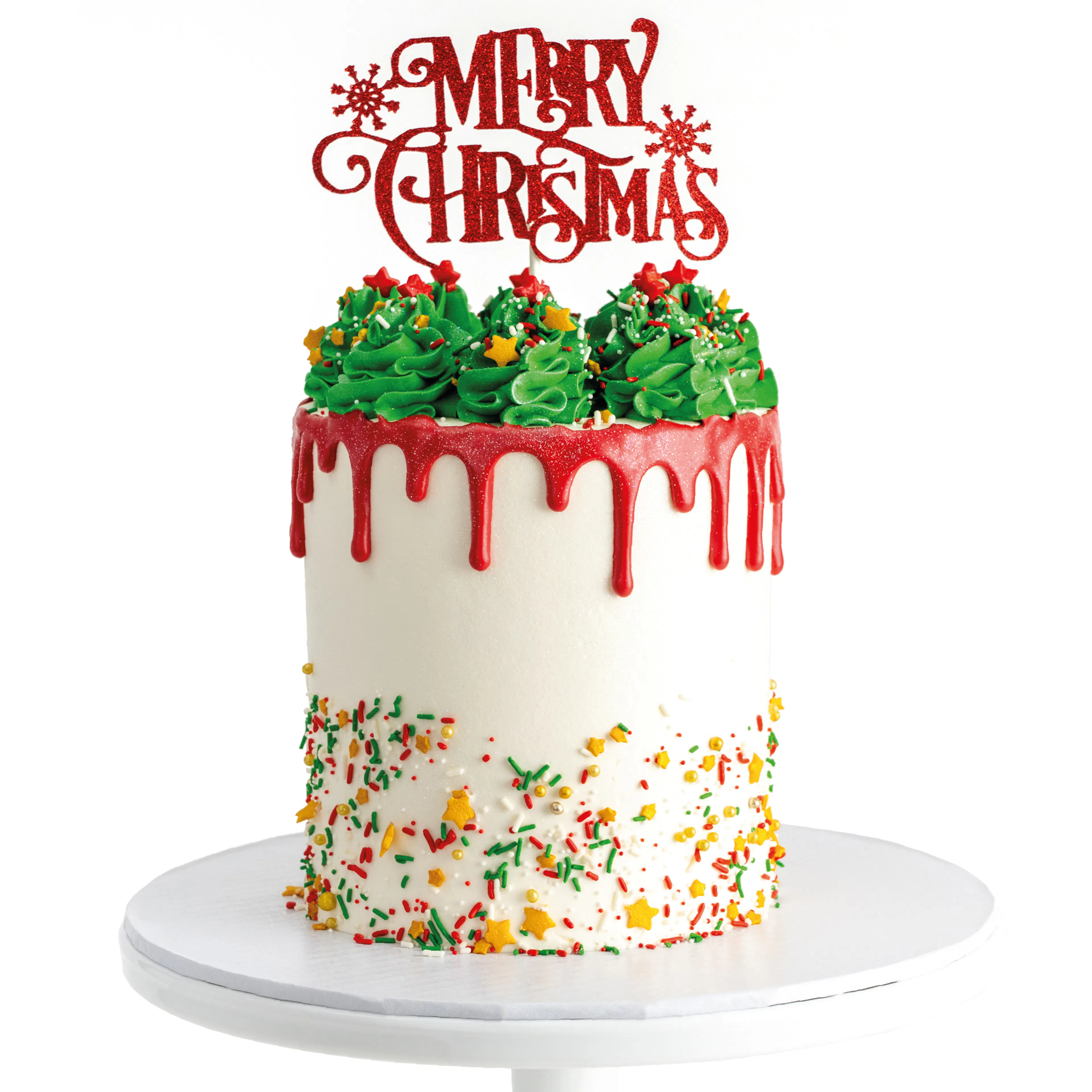 Christmas Drip Red Velvet Cake by Sweet E's Bake Shop - Alternate image 5