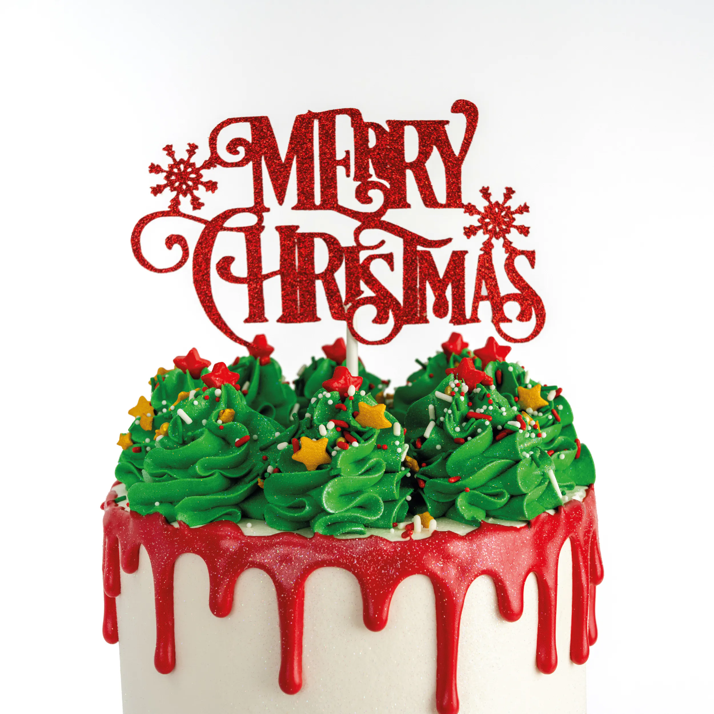 Christmas Drip Red Velvet Cake by Sweet E's Bake Shop - Alternate image 1