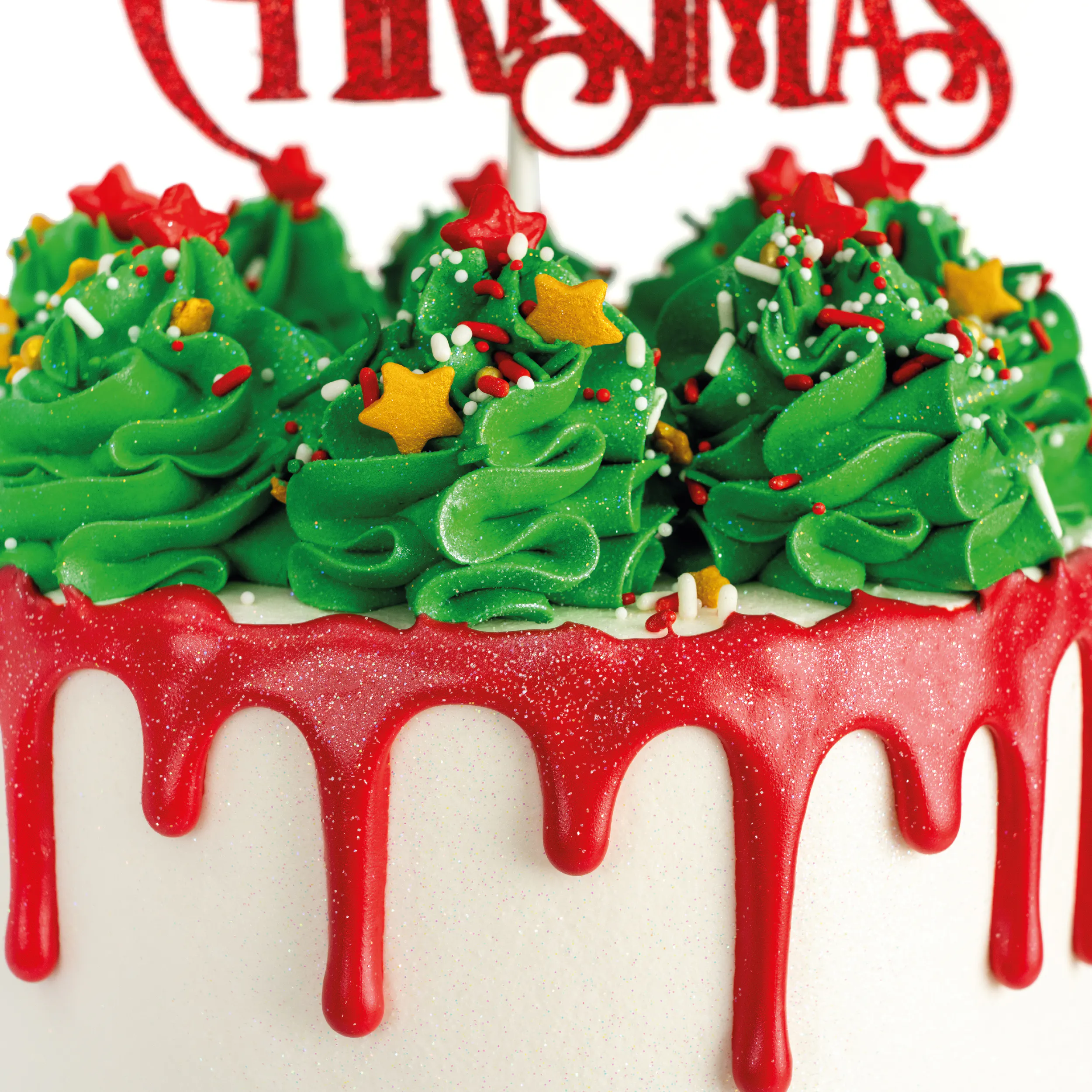 Christmas Drip Red Velvet Cake by Sweet E's Bake Shop - Alternate image 2