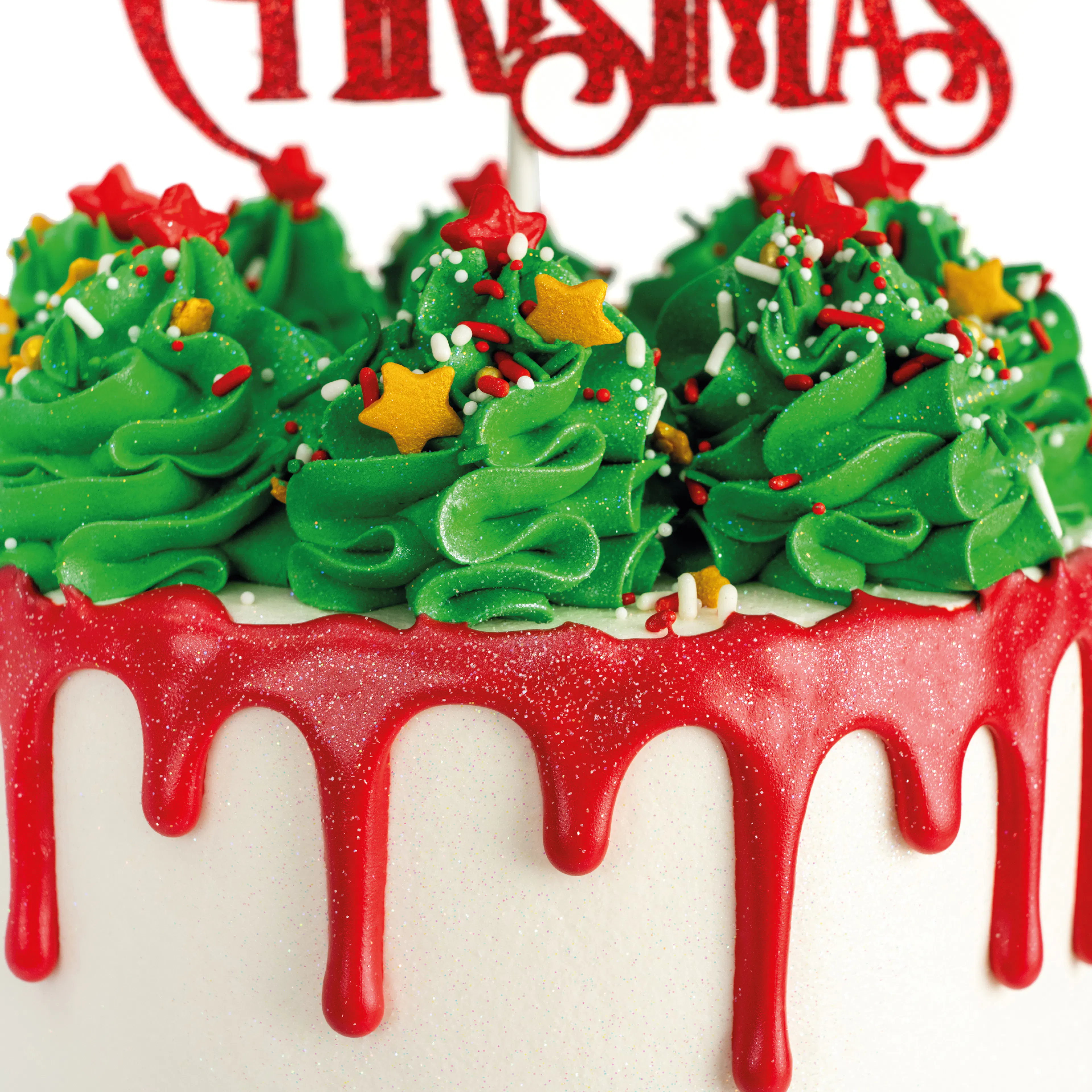 Christmas Drip Red Velvet Cake by Sweet E's Bake Shop - Alternate image 2