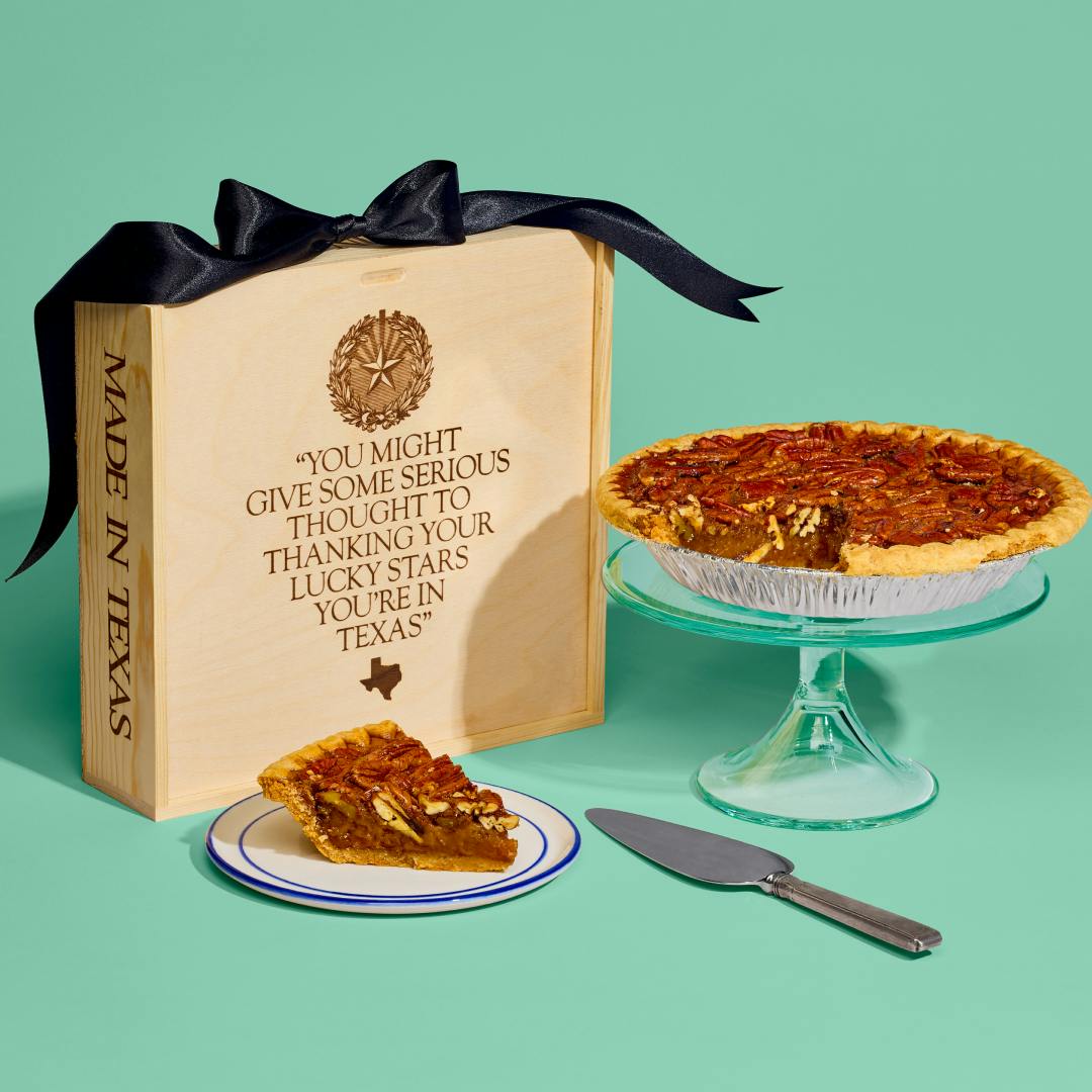 Famous Pecan Pie + Wooden Gift Box by Goode Co. Barbeque - Alternate image 1