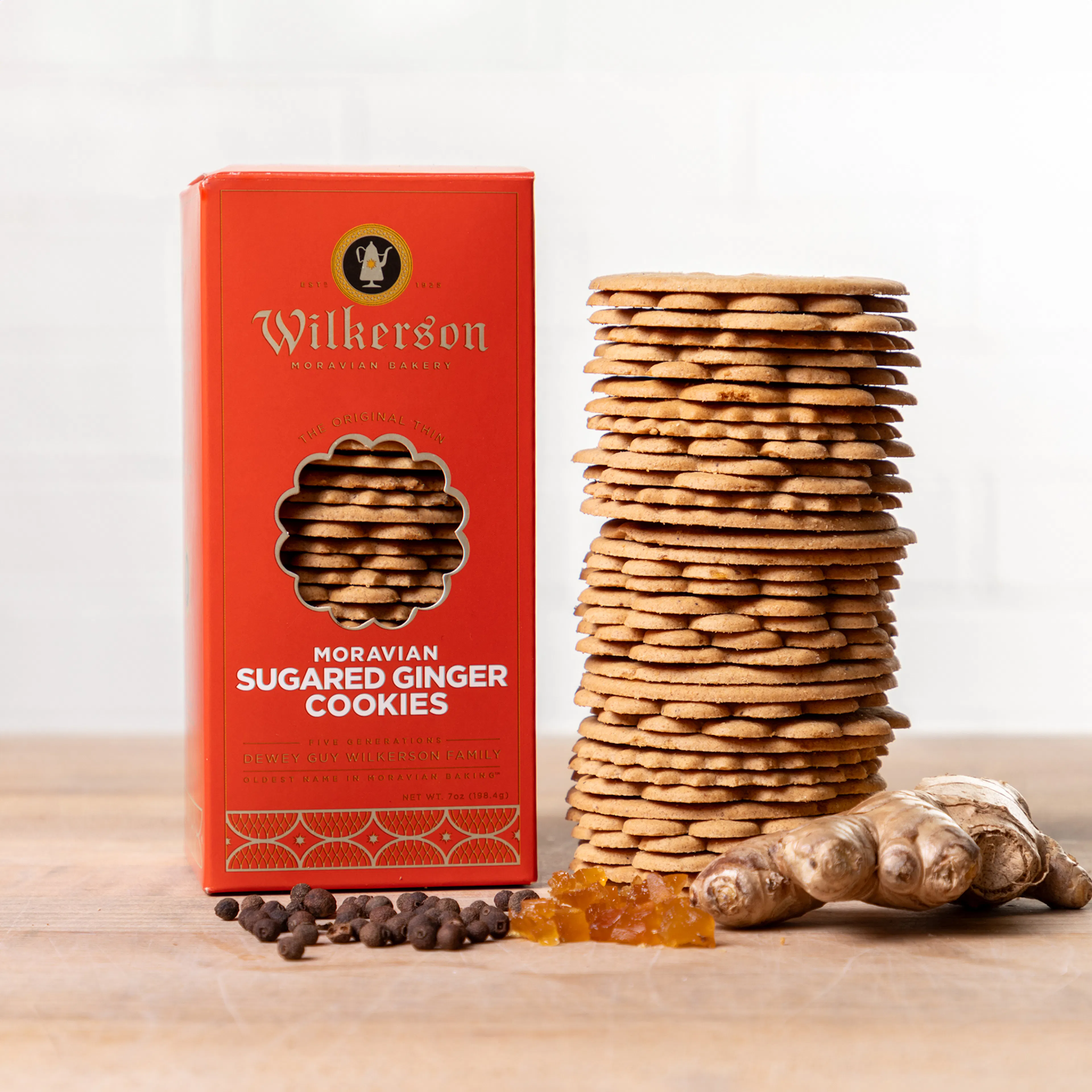 Moravian Candied Ginger Cookies by Wilkerson Bakery