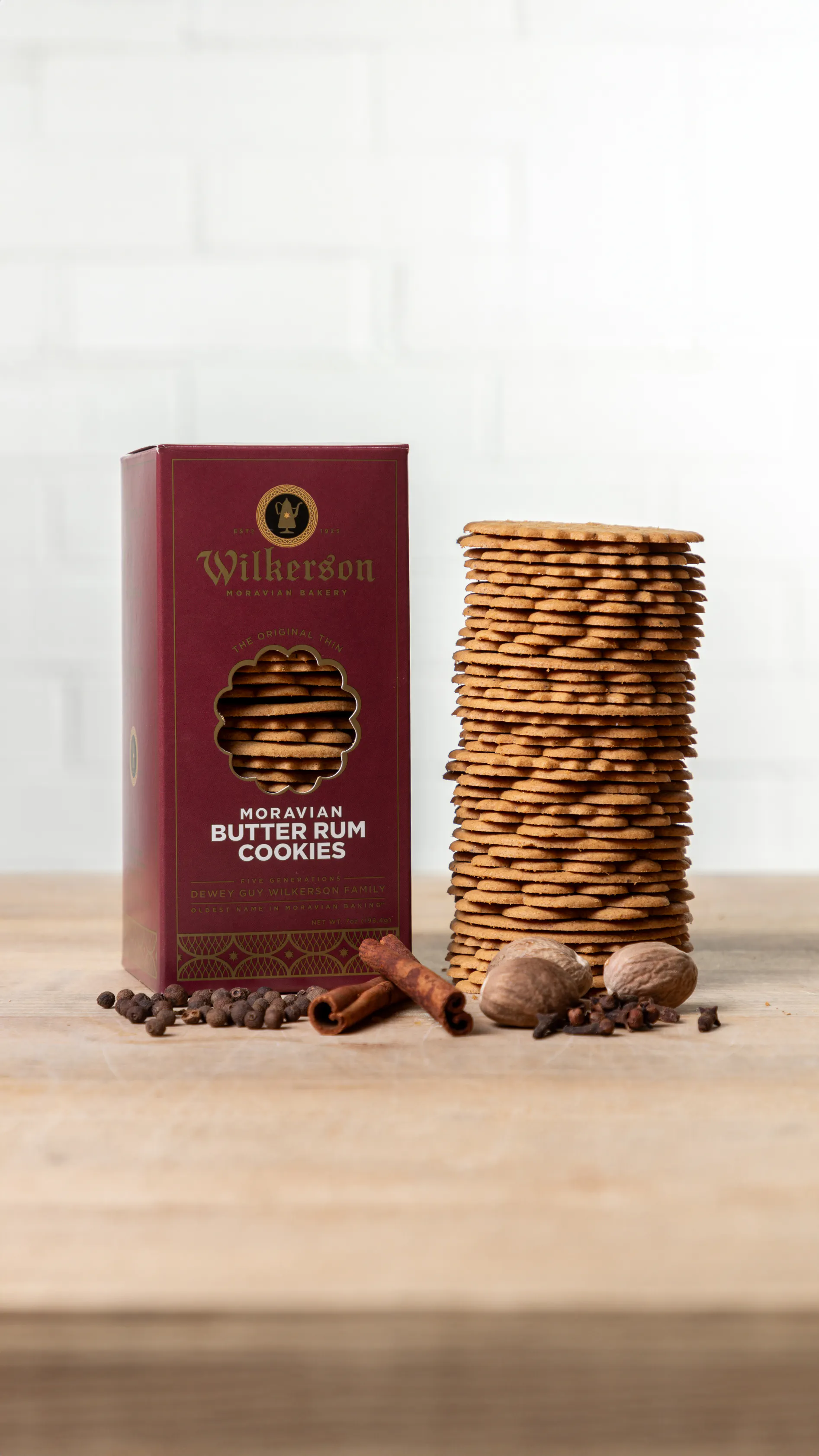 Moravian Butter Rum "Blackbeard Cookies" by Wilkerson Bakery