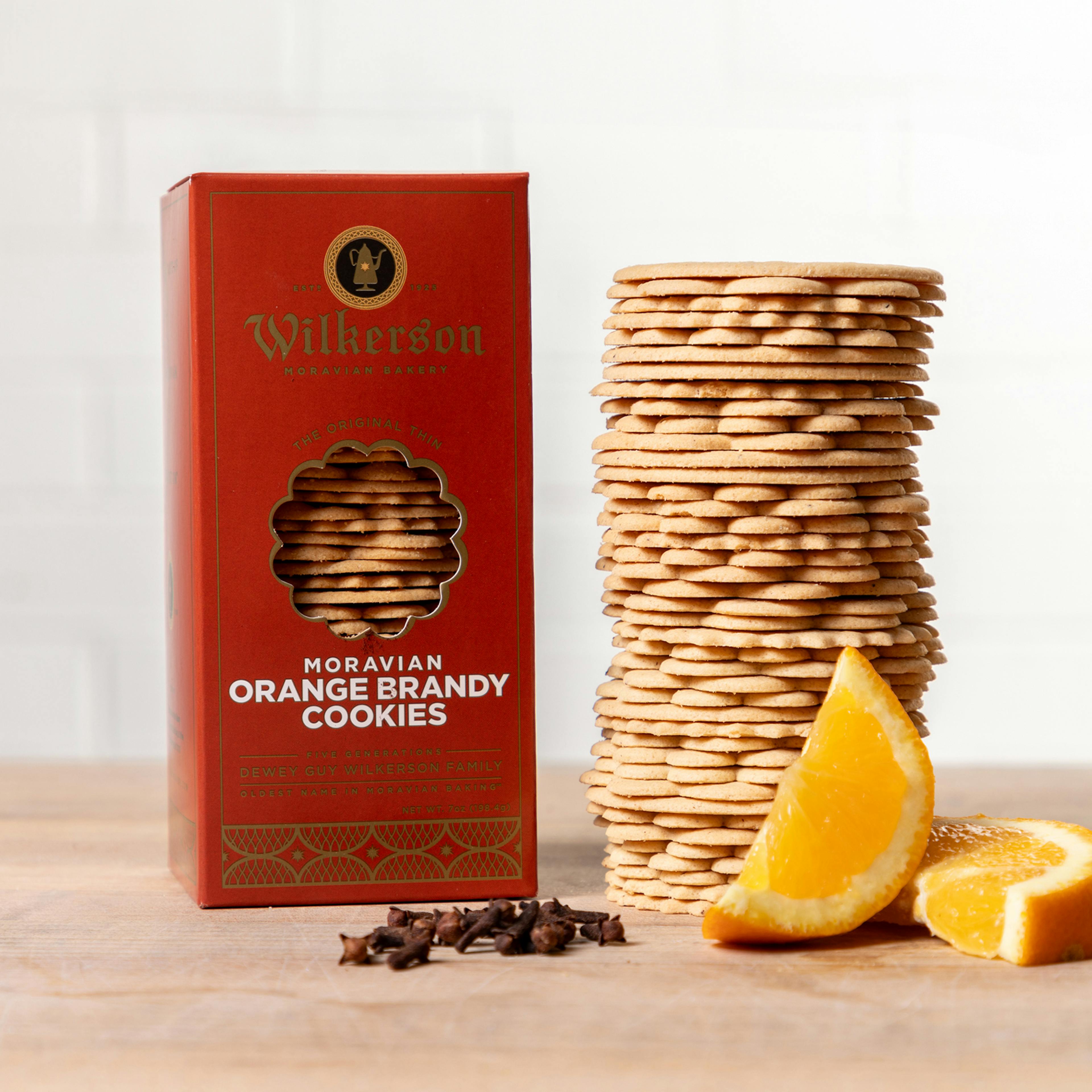 Moravian Orange Brandy Cookies by Wilkerson Bakery