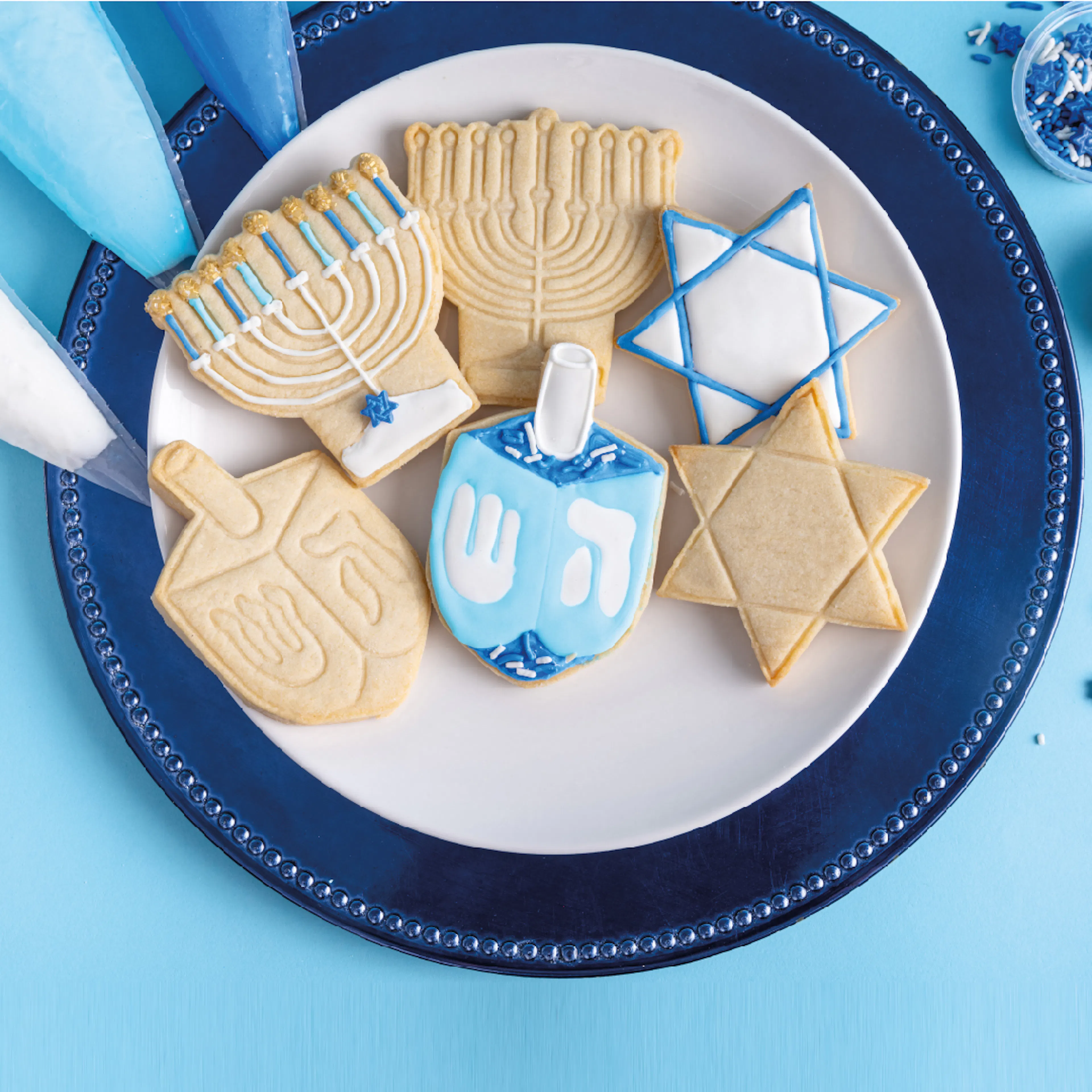 Hanukkah Cookie Kit - 6 Pack by Sweet E's Bake Shop - Alternate image 1