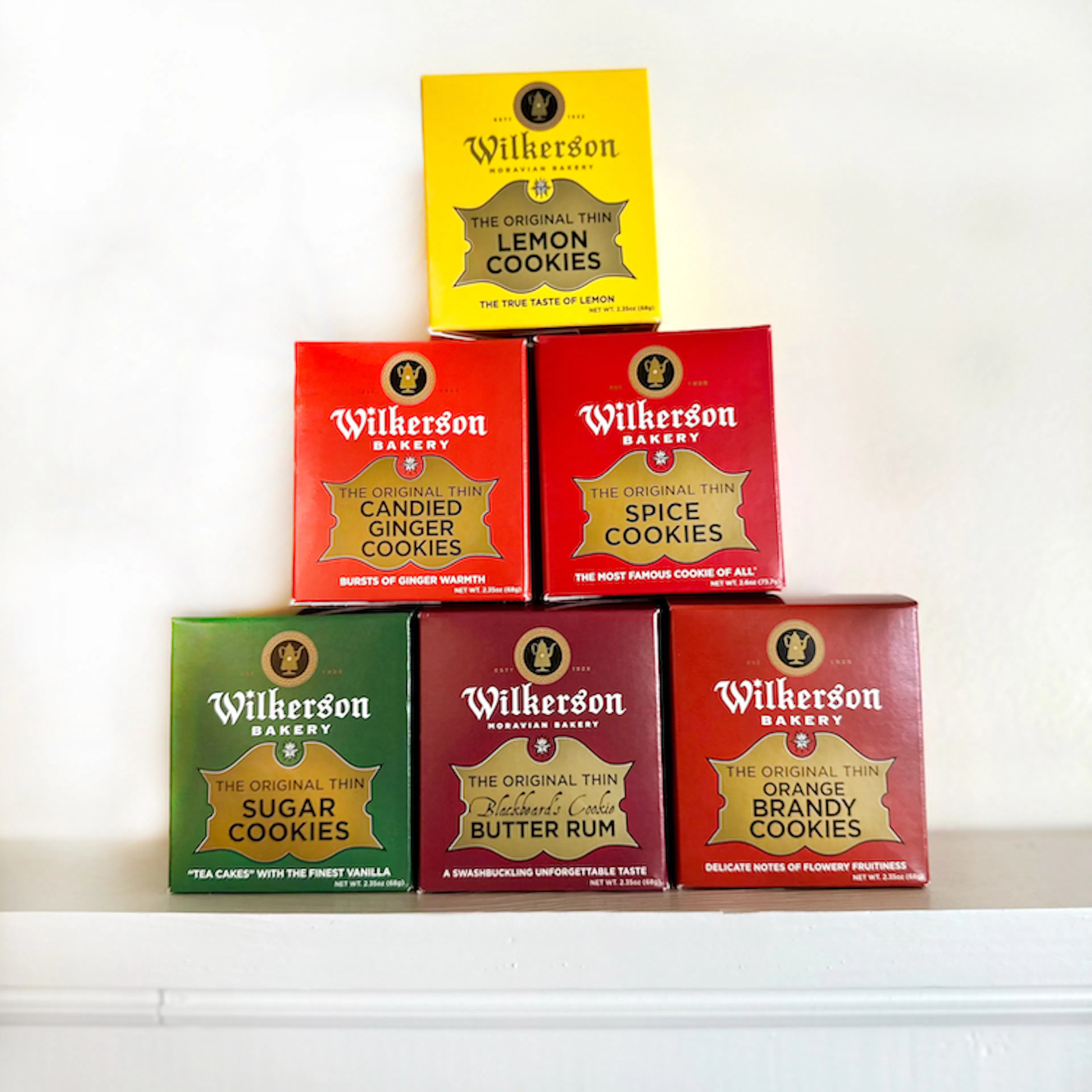 Moravian Cookie Sampler - 6 Pack by Wilkerson Bakery