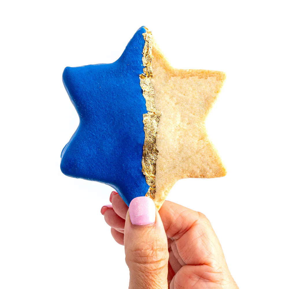 Chocolate Dipped Star of David Cookies - 12 Pack by Sweet E's Bake Shop - Alternate image 4