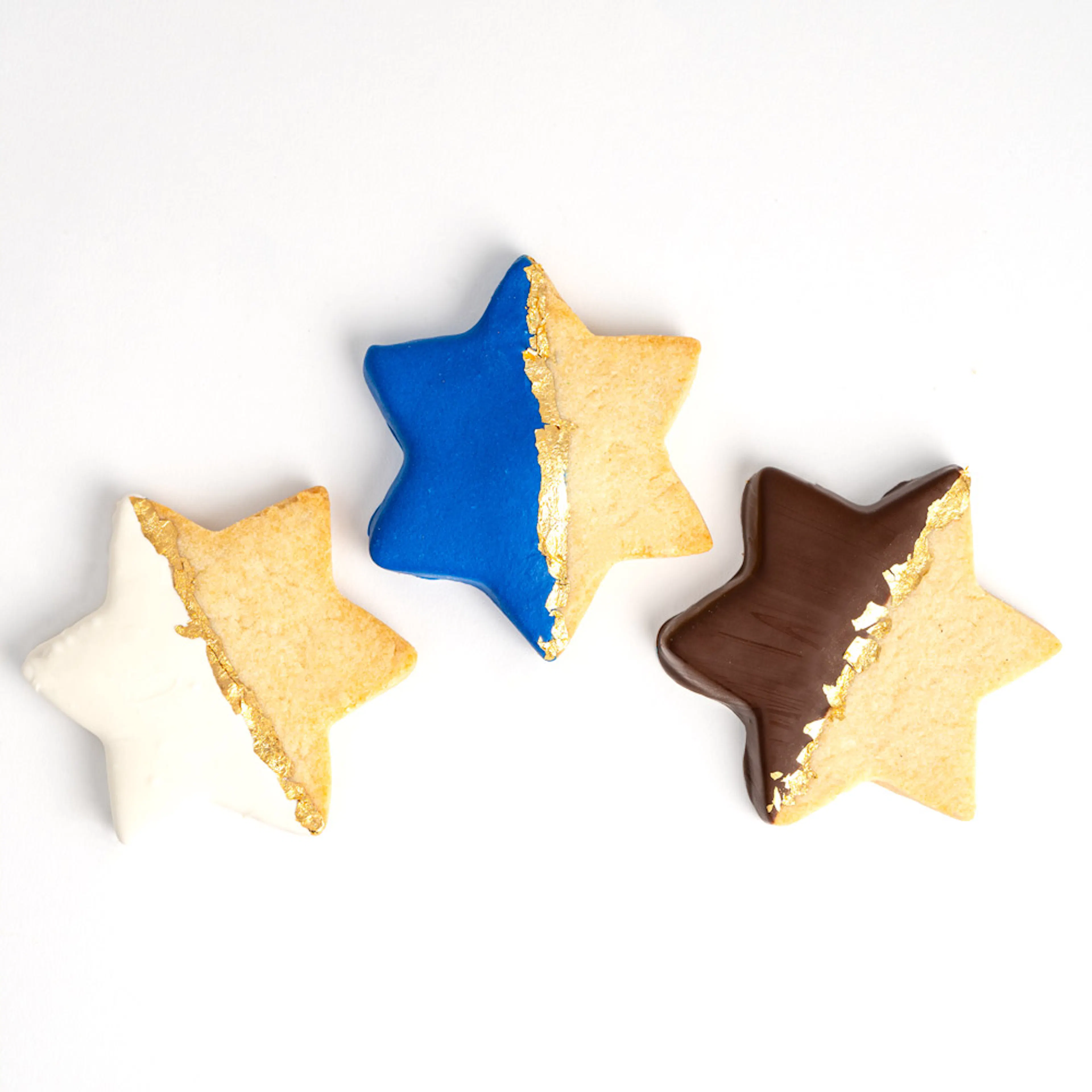 Chocolate Dipped Star of David Cookies - 12 Pack by Sweet E's Bake Shop - Alternate image 3