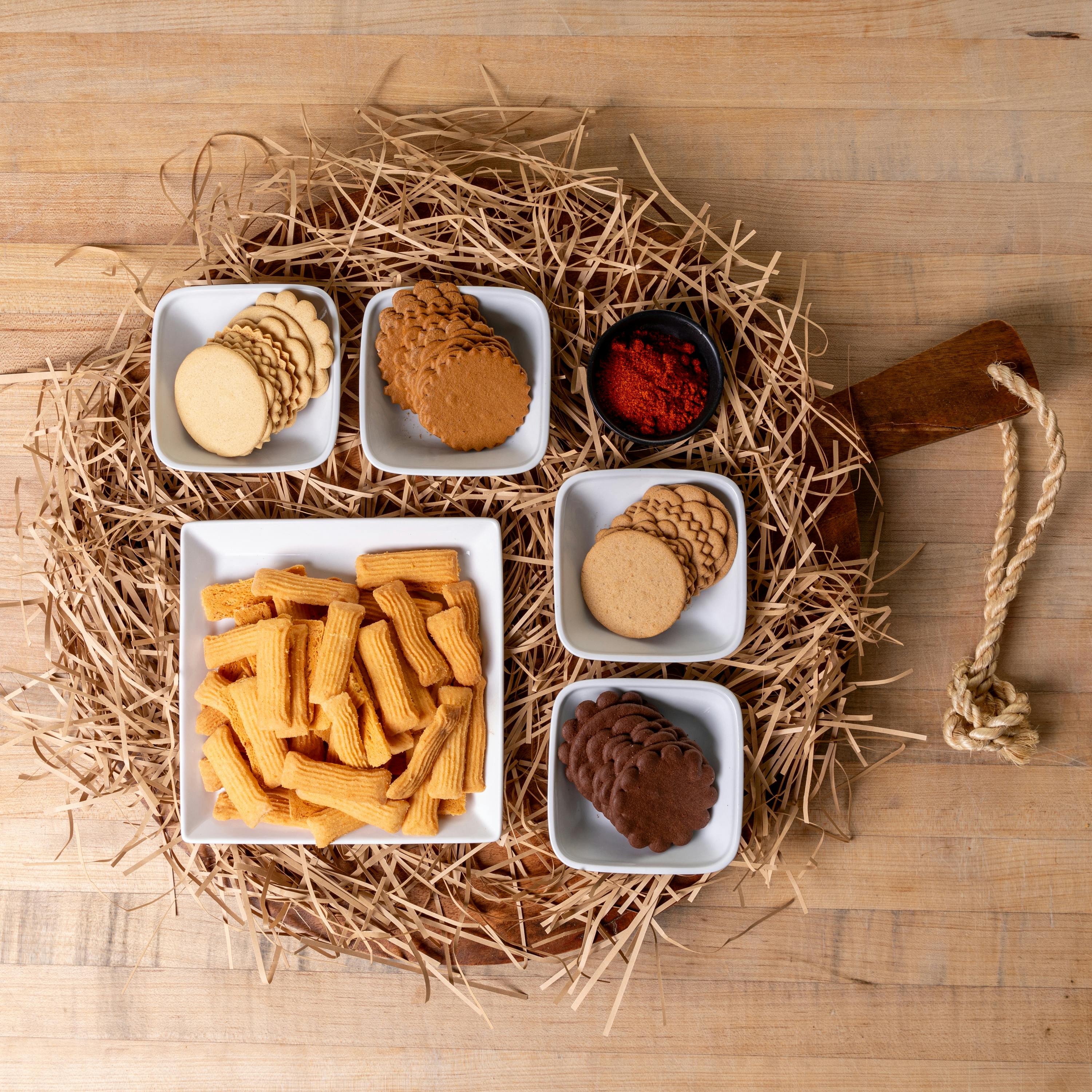 Chef's Choice Moravian Cookies + Cheese Straws by Wilkerson Bakery