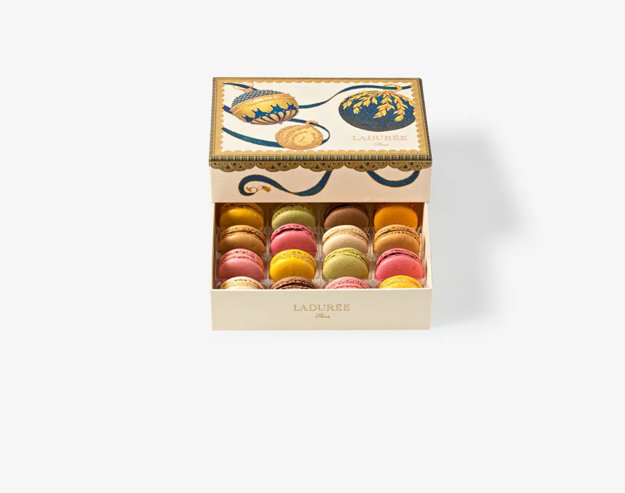 Winter Pampille - Box of 16 Macarons by Ladurée Paris