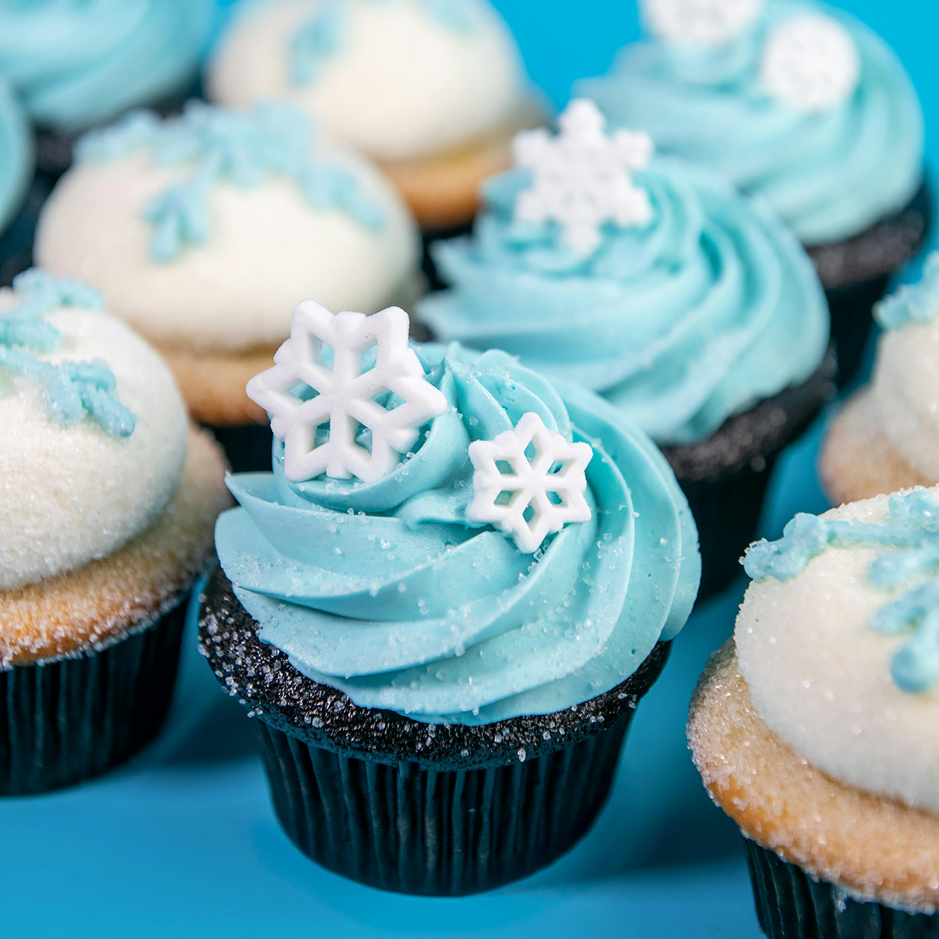 "Let It Snow" Holiday Cupcakes - 12 Pack by Trophy Cupcakes - Alternate image 1