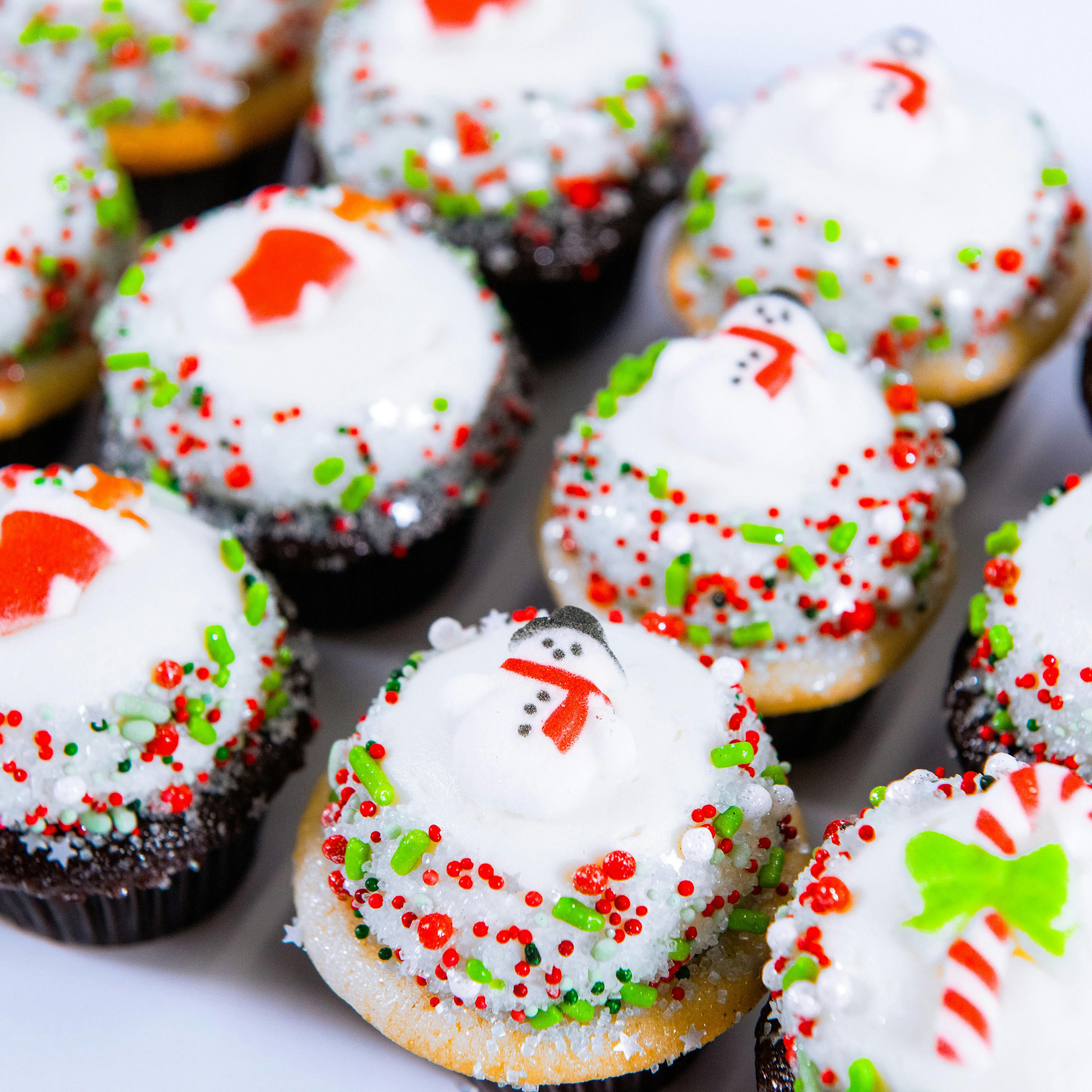 Holiday Mini Cupcakes - 12 Pack by Trophy Cupcakes