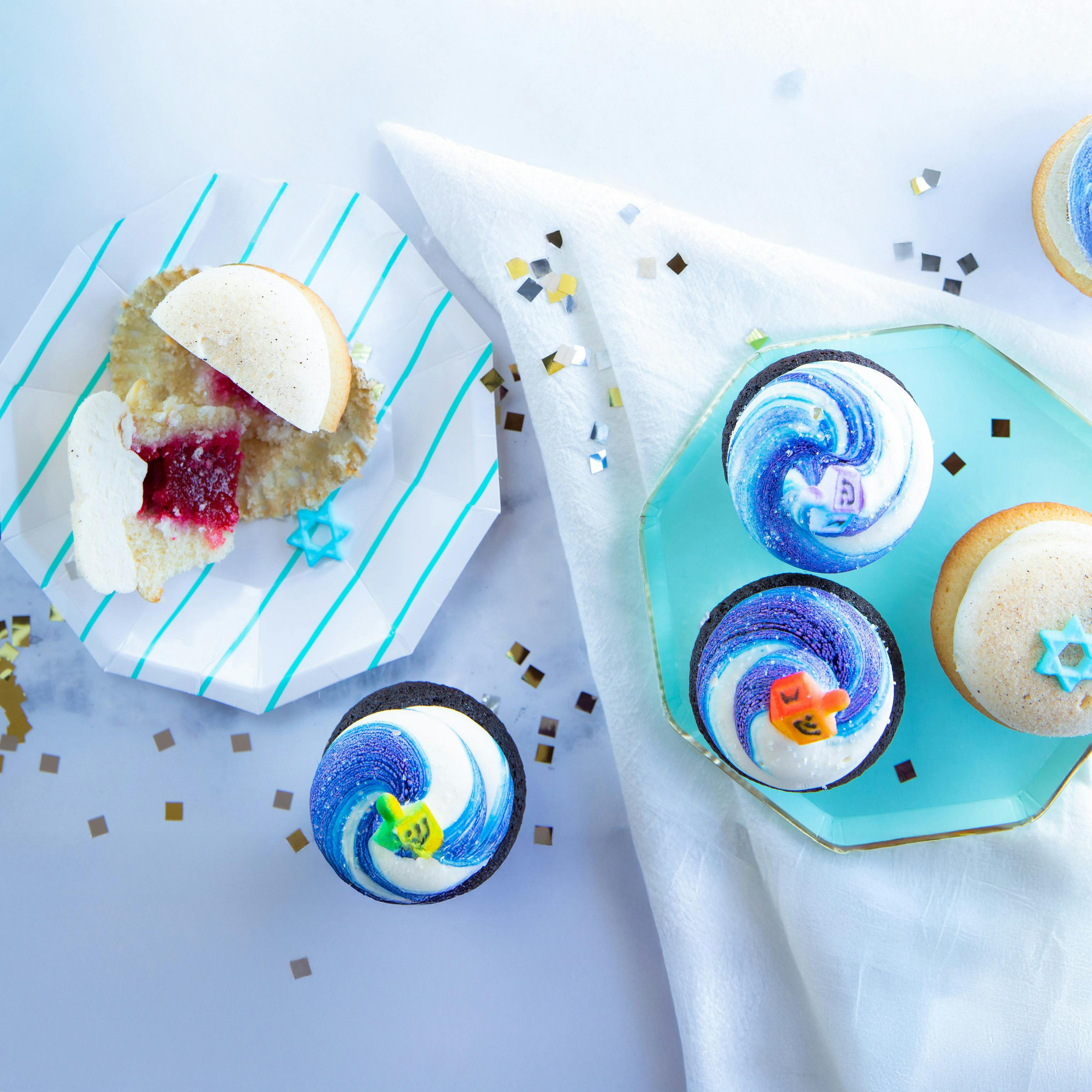 Hanukkah Cupcakes - 12 Pack by Trophy Cupcakes - Alternate image 1