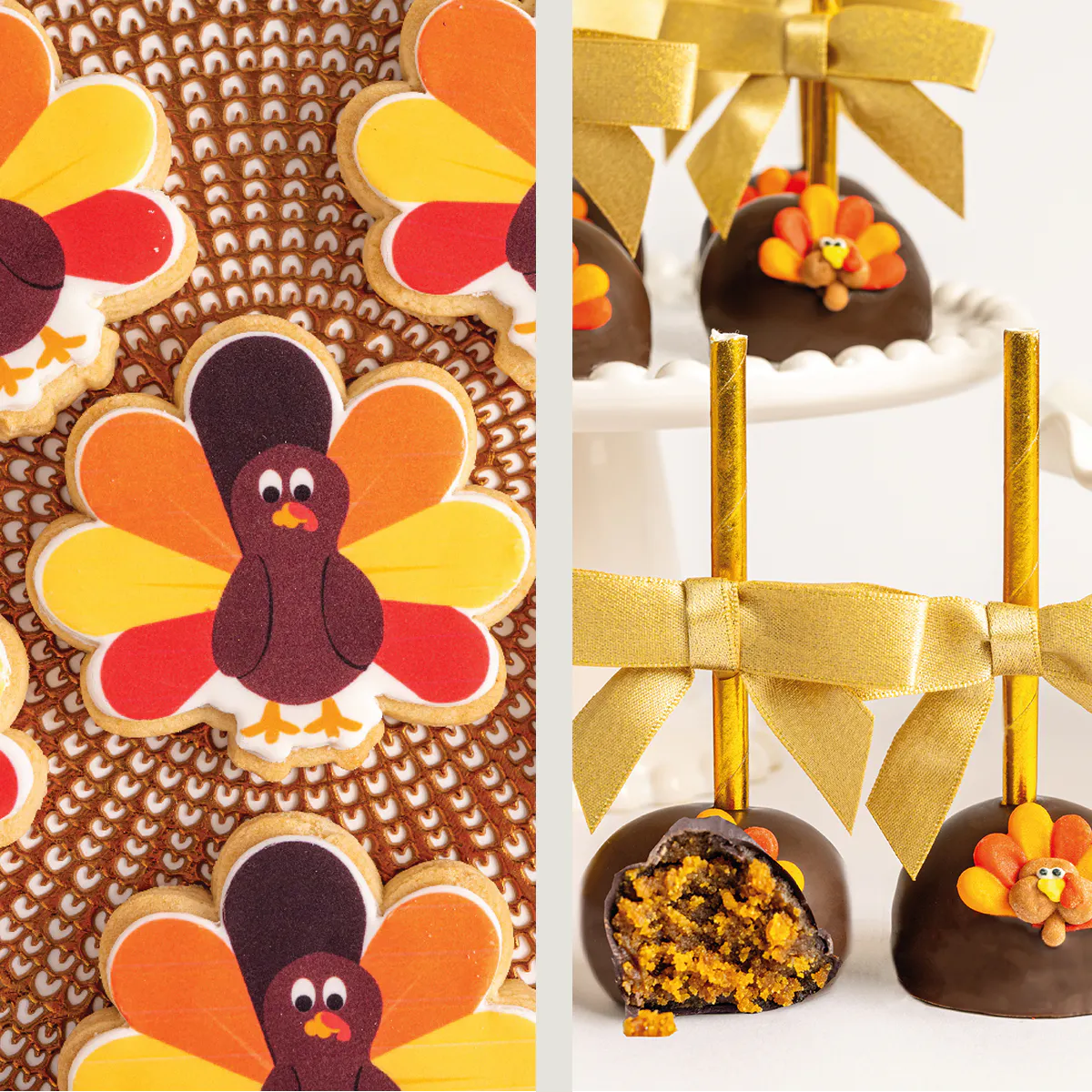 Turkey Cookies + Cake Pops Bundle by Sweet E's Bake Shop