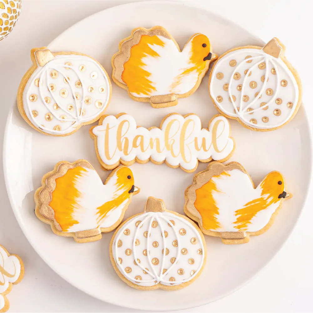 Pumpkin Spice Cake + Thankful Glam Cookie Bundle by Sweet E's Bake Shop - Alternate image 2