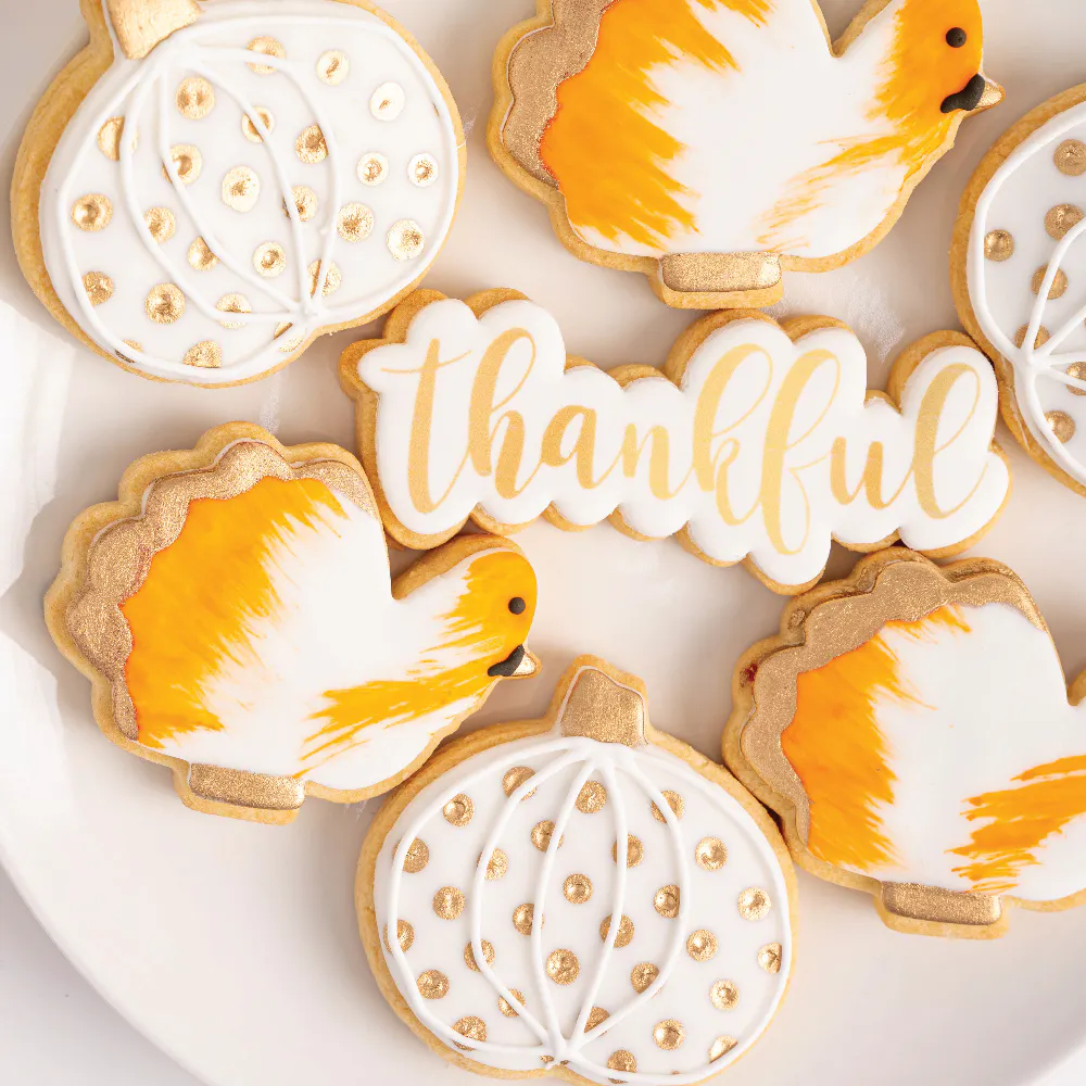 Pumpkin Spice Cake + Thankful Glam Cookie Bundle by Sweet E's Bake Shop - Alternate image 4