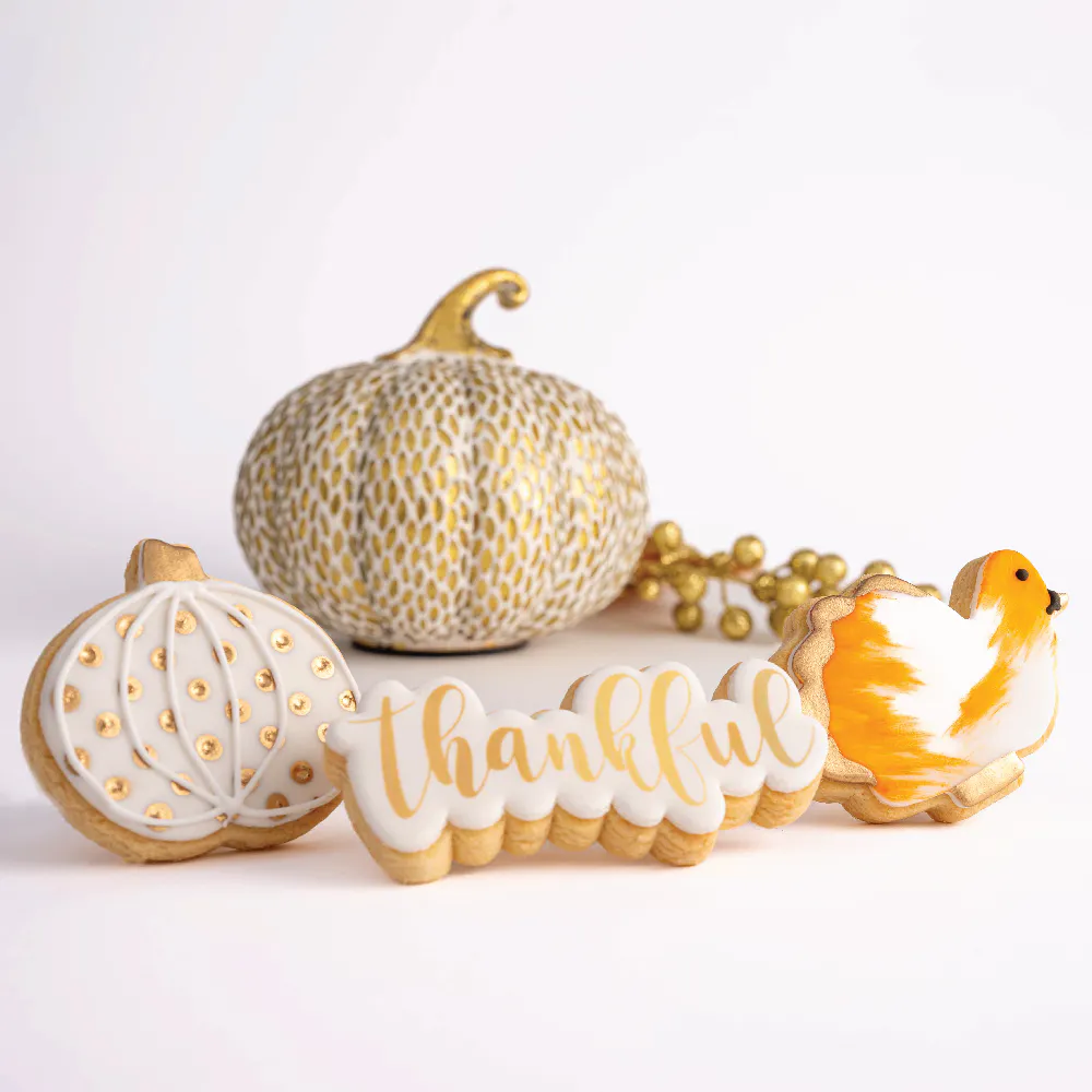 Pumpkin Spice Cake + Thankful Glam Cookie Bundle by Sweet E's Bake Shop - Alternate image 9