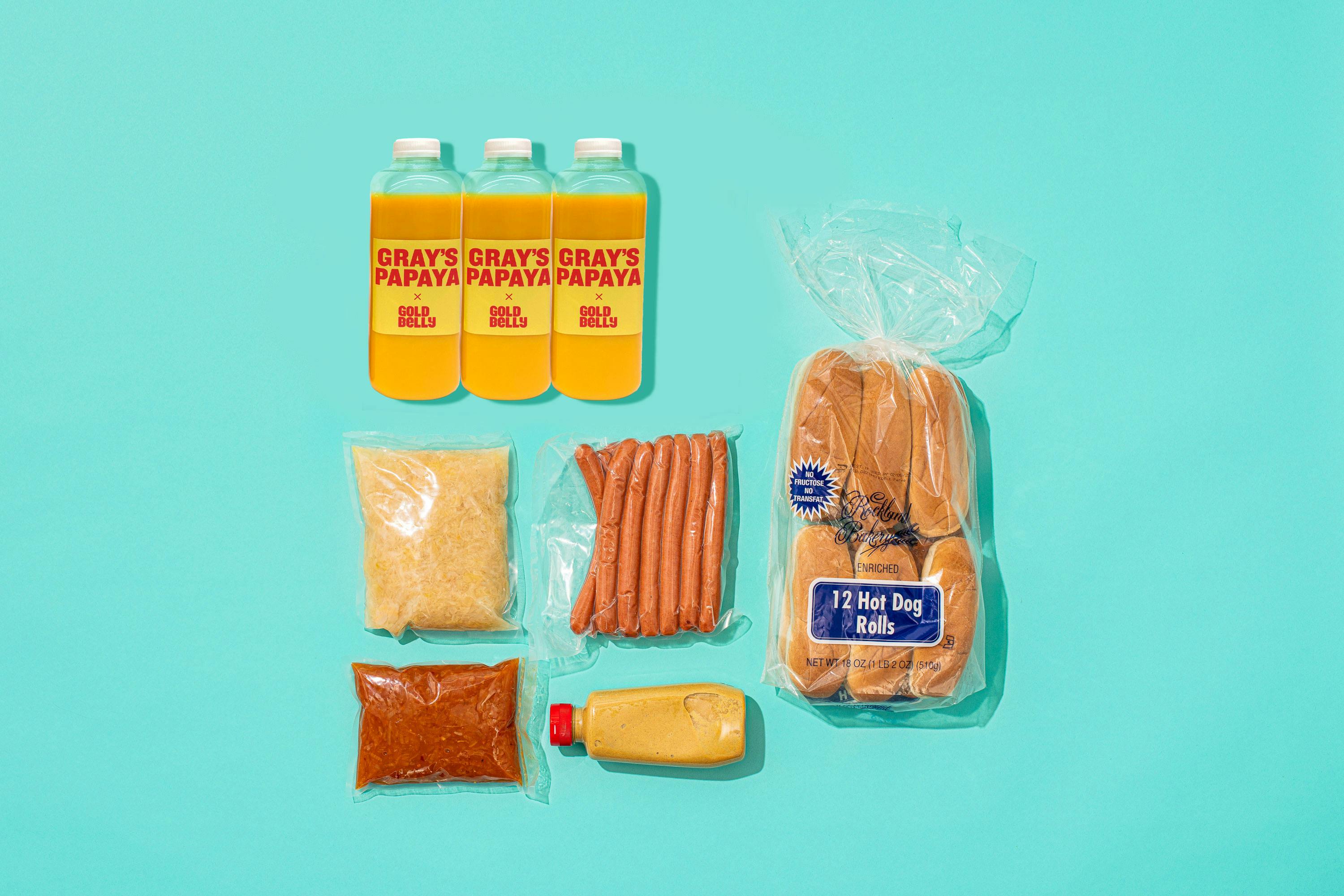 Complete New York Hot Dog Kit + Papaya Drink for 6 by Gray's Papaya - Alternate image 4