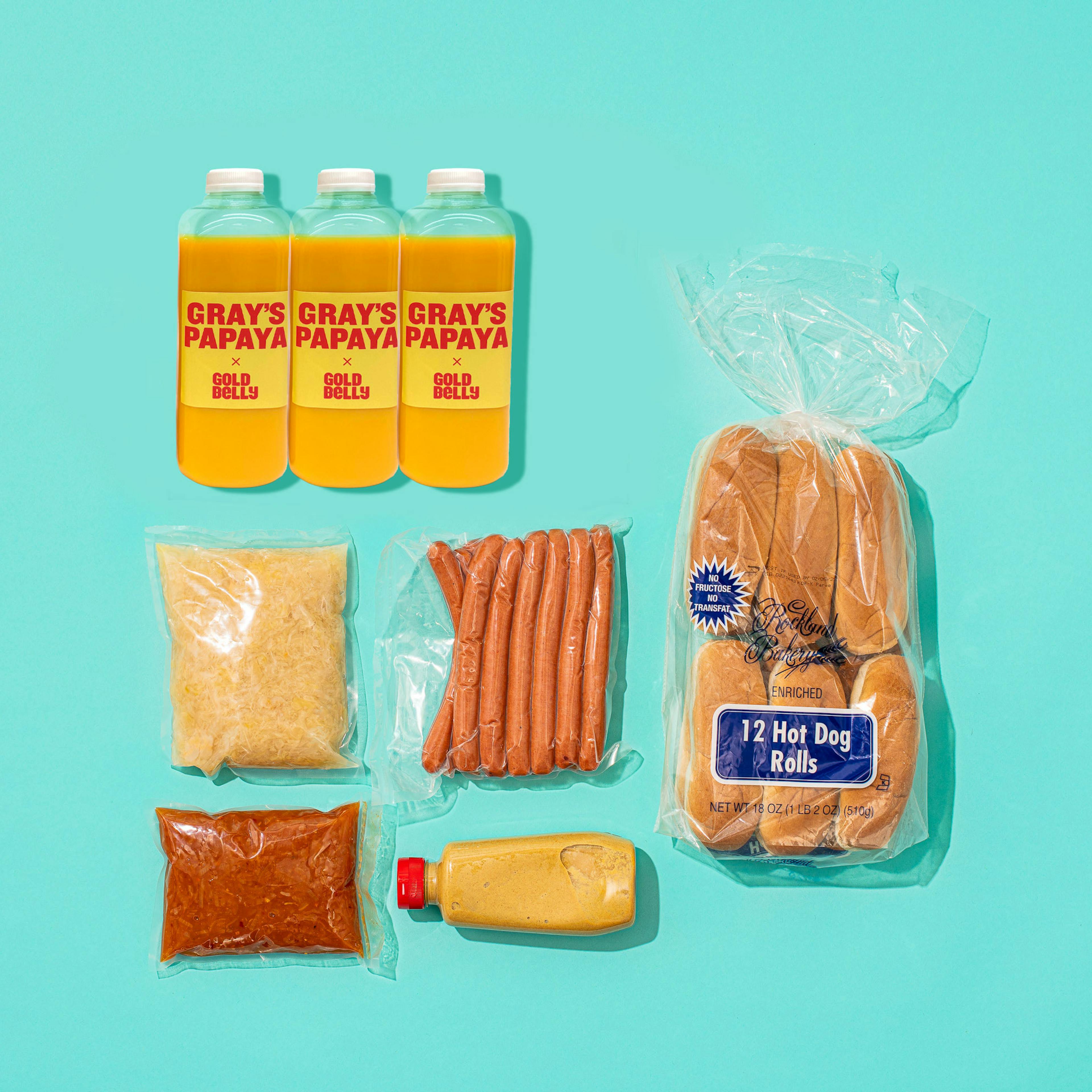 Complete New York Hot Dog Kit + Papaya Drink for 6 by Gray's Papaya - Alternate image 4