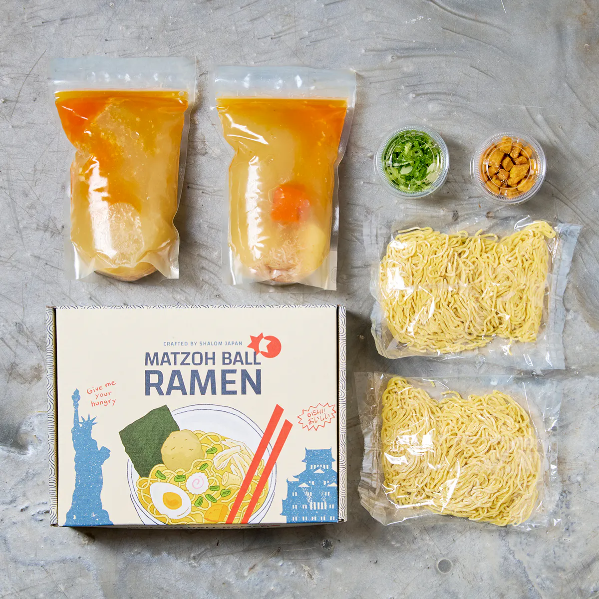 Spicy Matzoh Ball Ramen Kit for 2 by Shalom Japan - Alternate image 1
