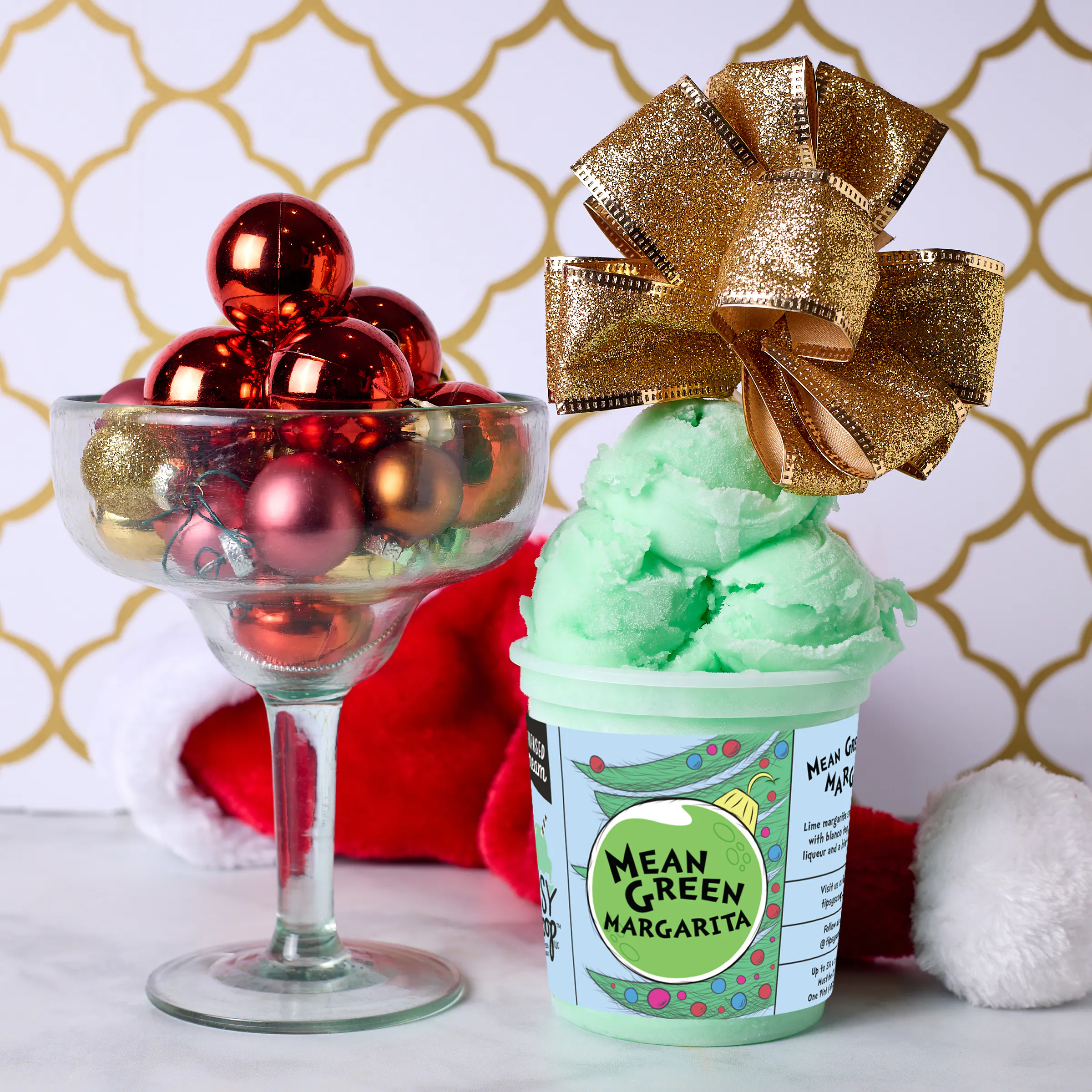 "Mean Green Margarita" Sorbet + Tote Bag - 4 Pints by Tipsy Scoop Boozy Ice Cream