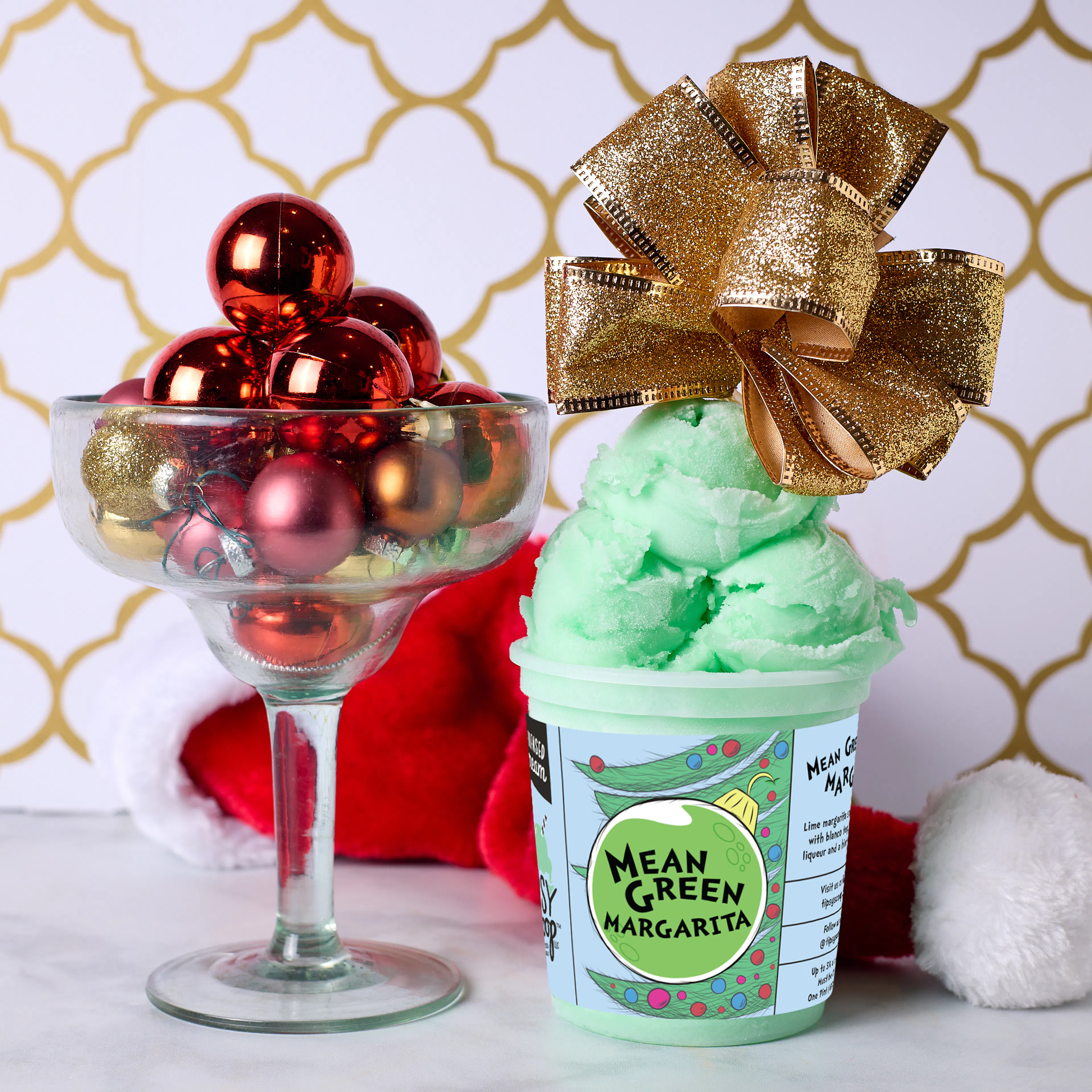 "Mean Green Margarita" Sorbet + Tote Bag - 4 Pints by Tipsy Scoop Boozy Ice Cream