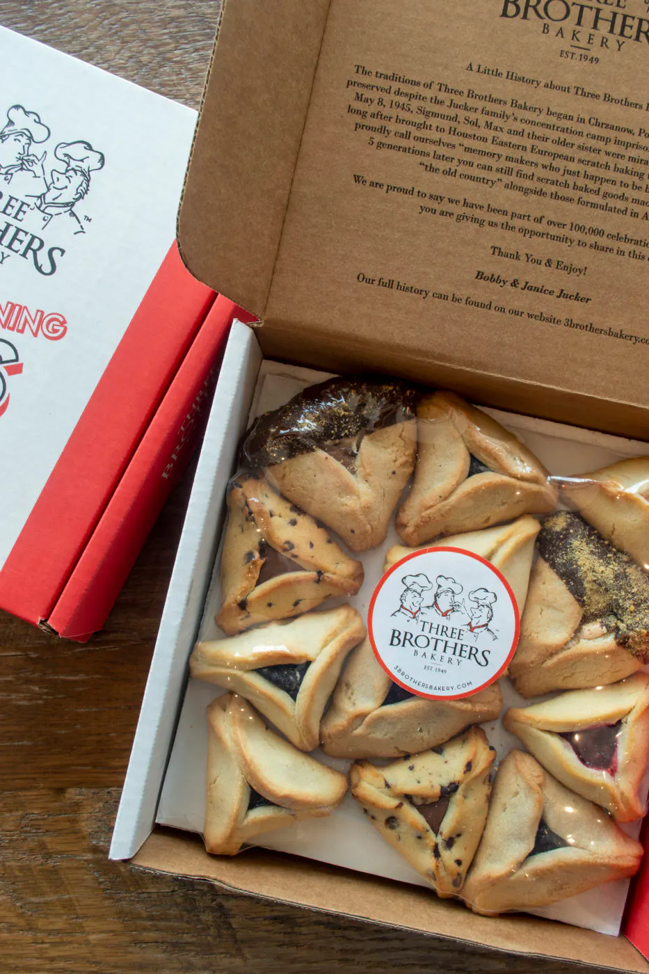 Assorted Hamantashen - 12 Pack by Three Brothers Bakery - Alternate image 1