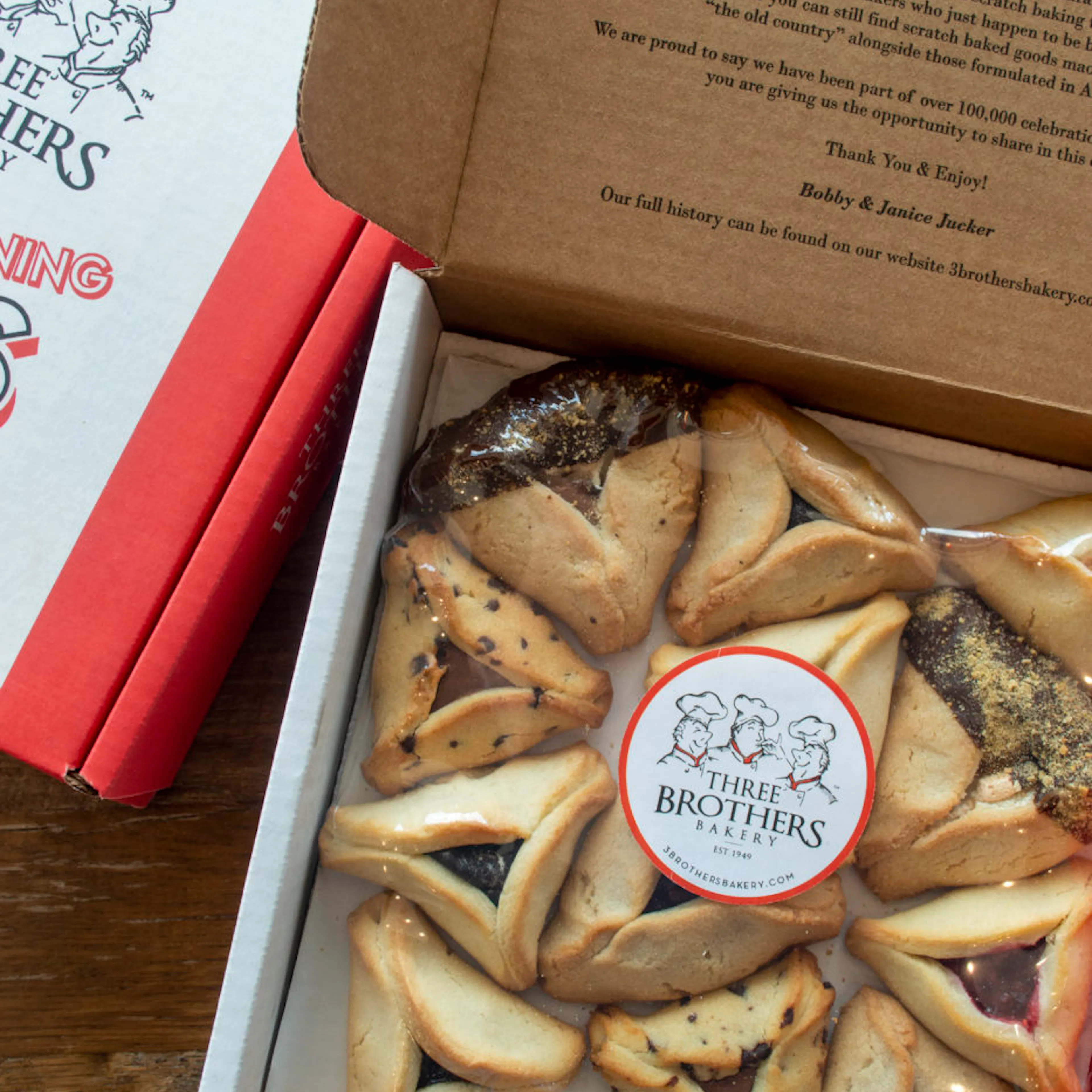 Assorted Hamantashen - 12 Pack by Three Brothers Bakery - Alternate image 1