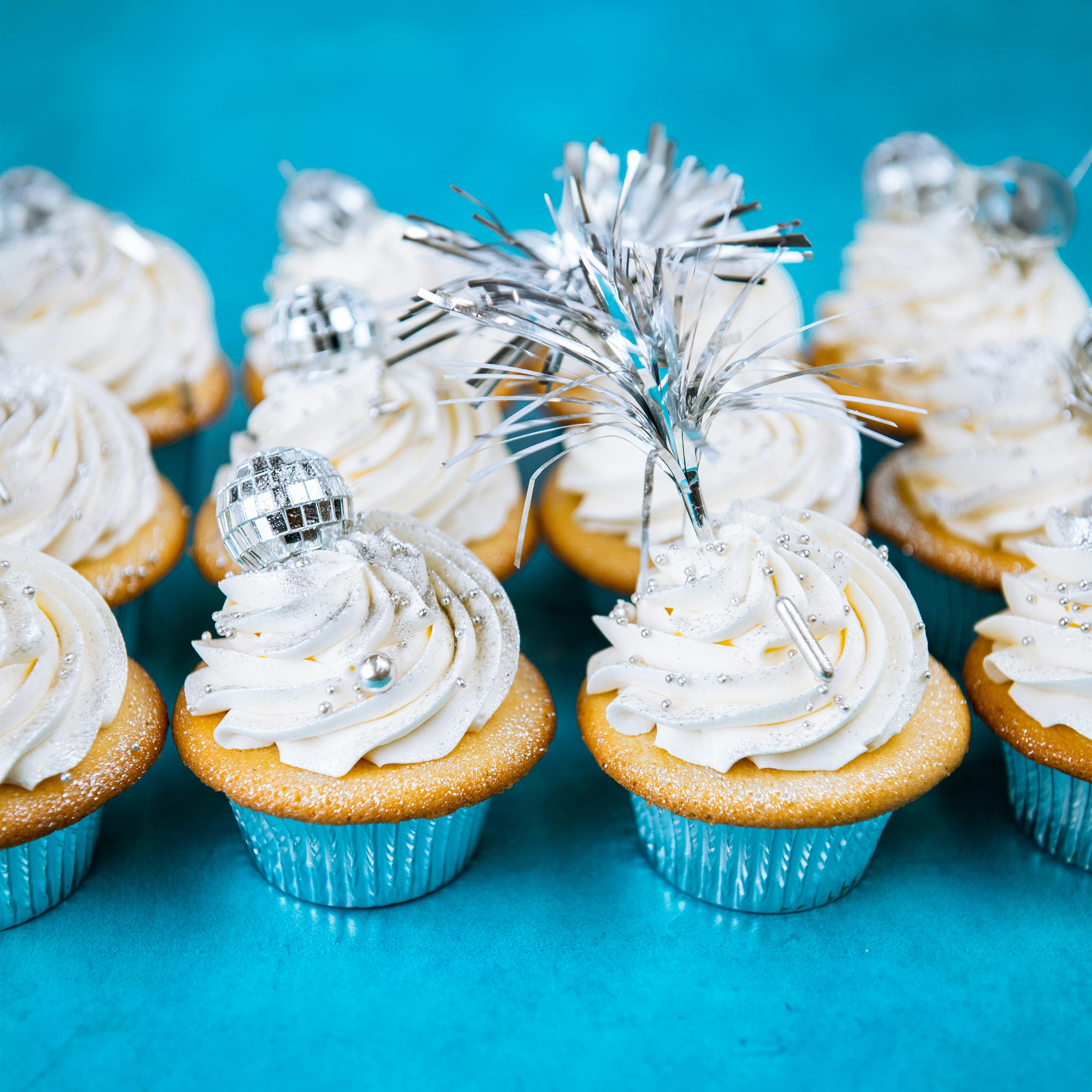 New Years Eve Disco Ball Cupcakes  - 12 Pack by Trophy Cupcakes - Alternate image 1