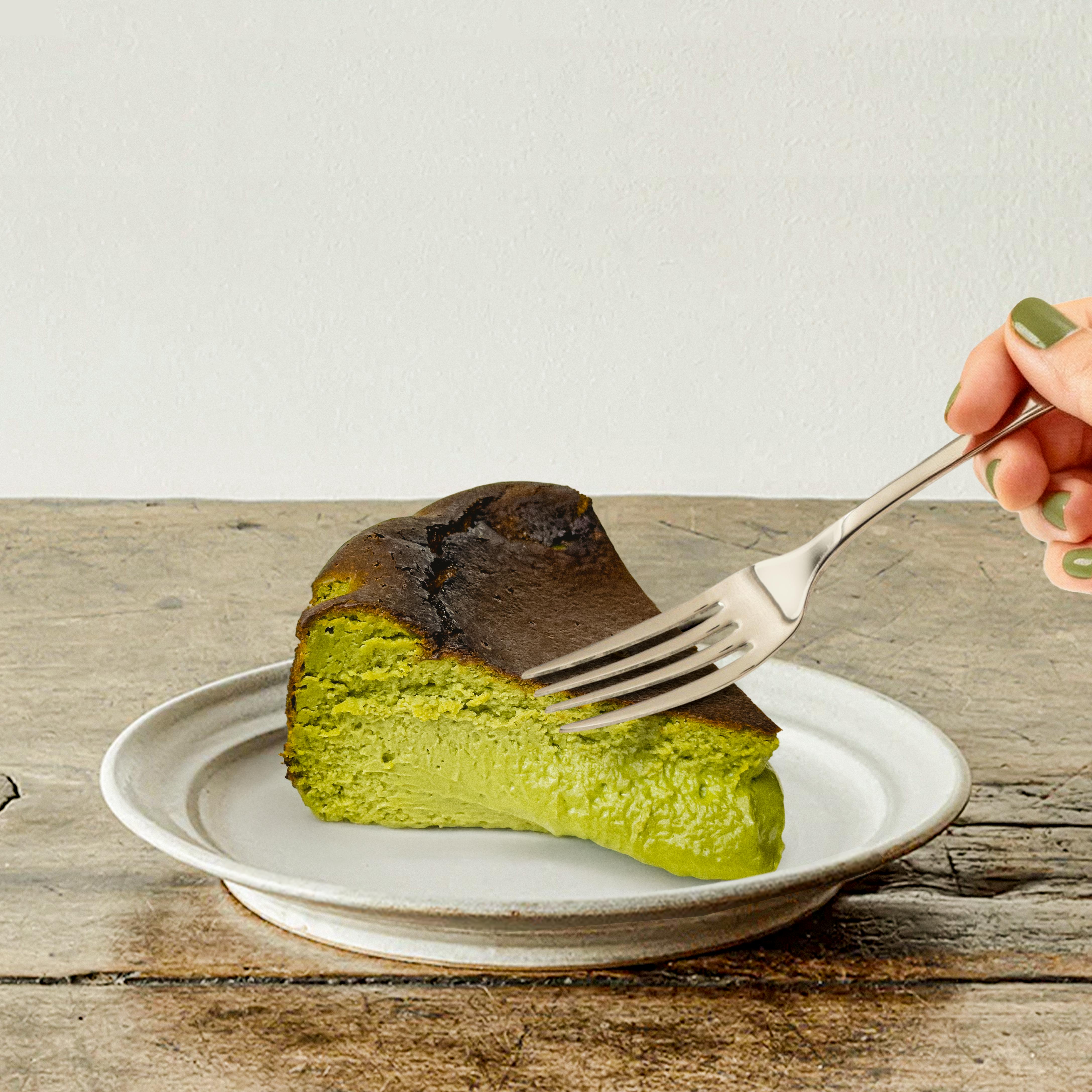 Matcha Basque Burnt Cheesecake by Little Grace Bakery - Alternate image 4