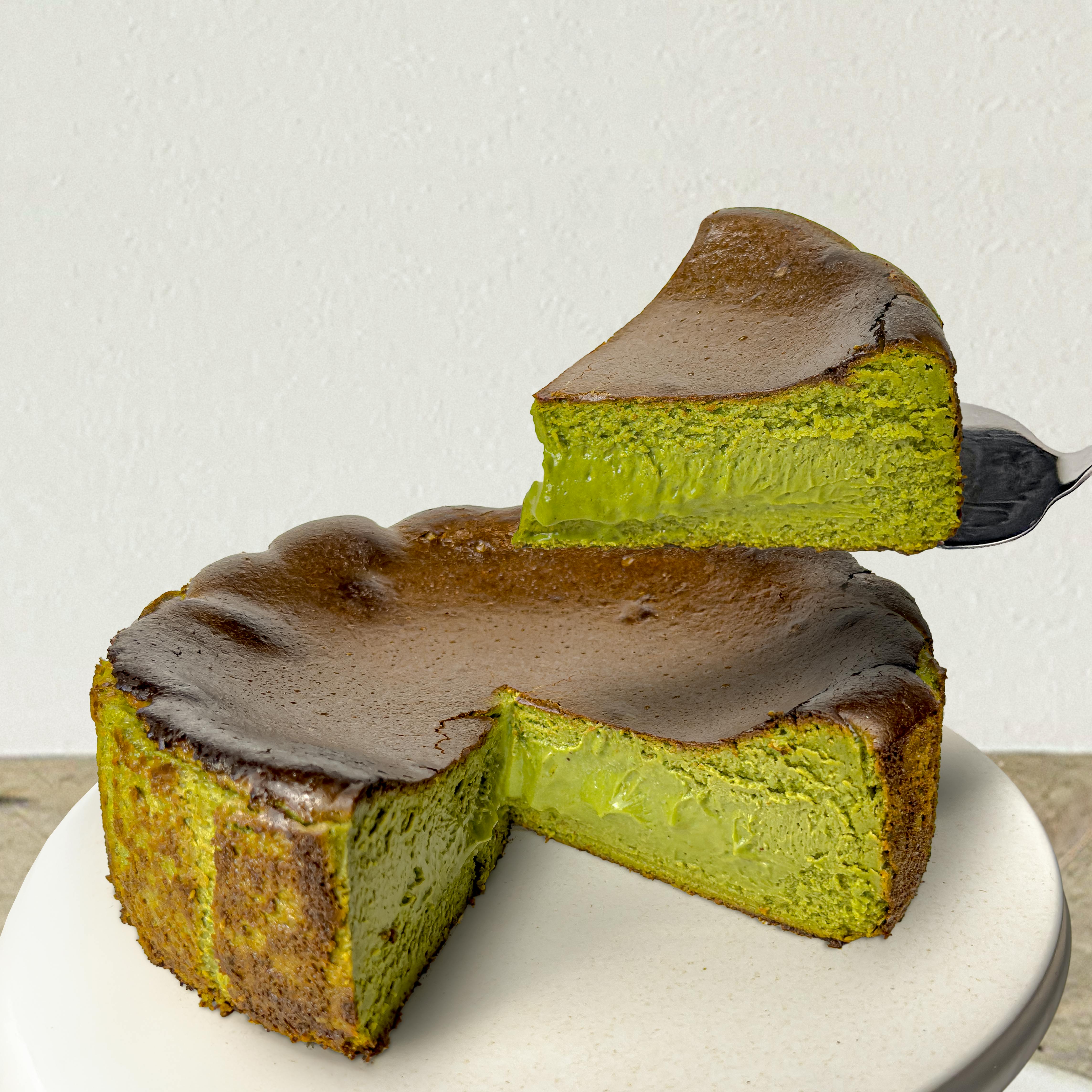 Matcha Basque Burnt Cheesecake by Little Grace Bakery - Alternate image 3