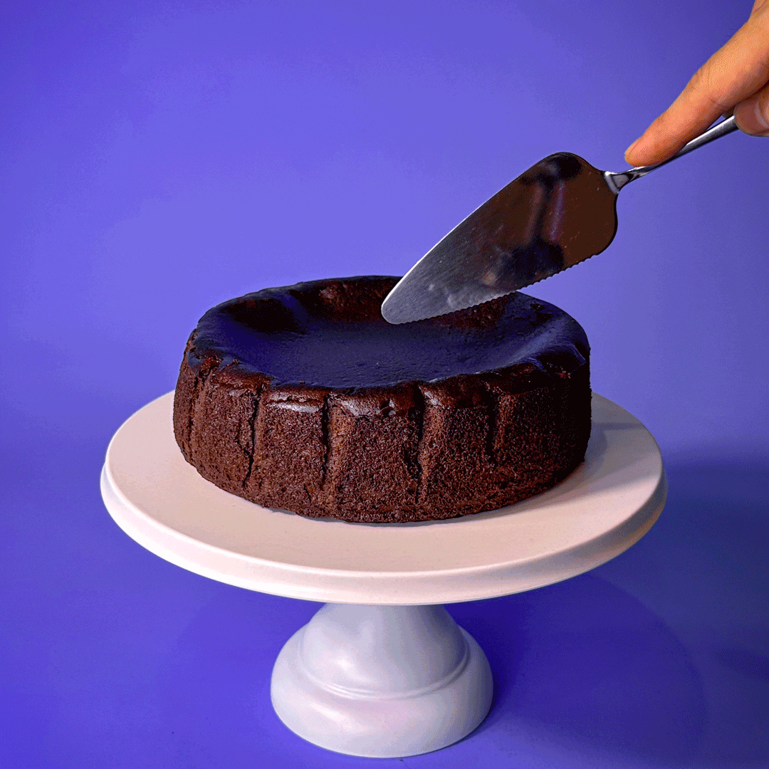 Chocolate Basque Burnt Cheesecake by Little Grace Bakery