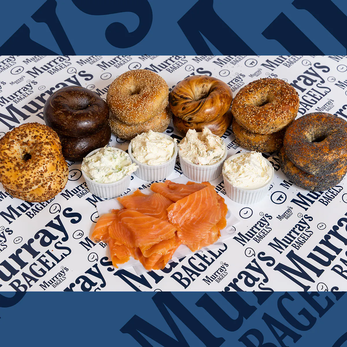 "The Weekend Spread" Bagel Brunch for 12 by Murray's Bagels