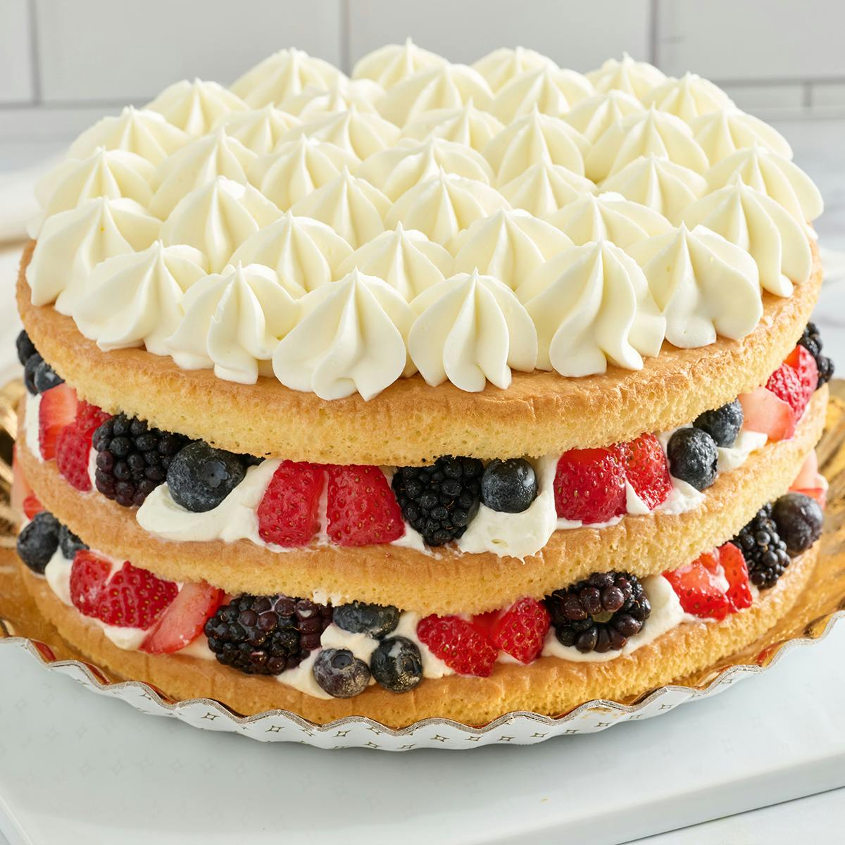 Milk’N Berries® Tres Leches Cake by Porto's Bakery