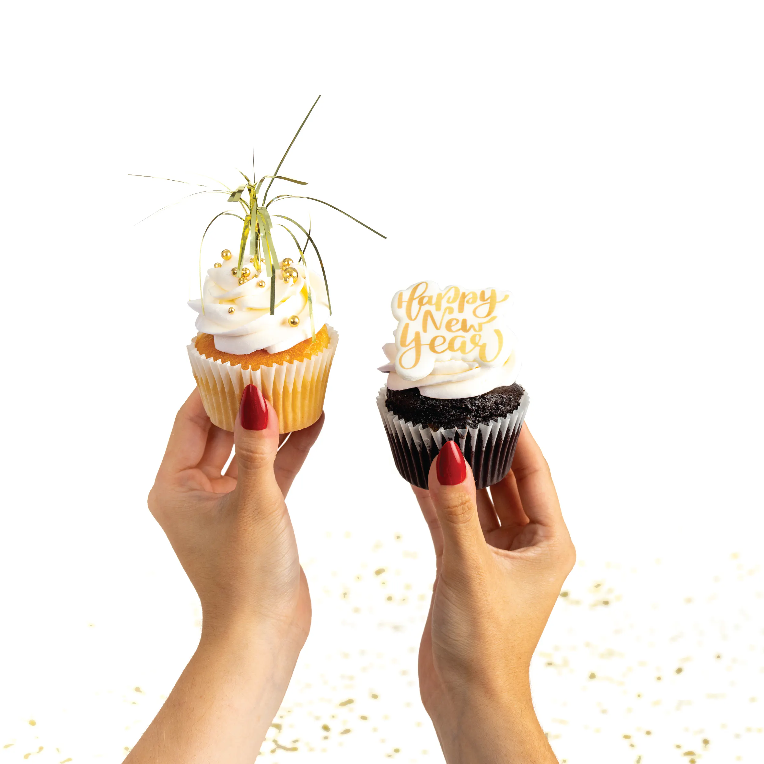 Happy New Year Firework Assorted Cupcakes - 12 Pack by Sweet E's Bake Shop - Alternate image 2