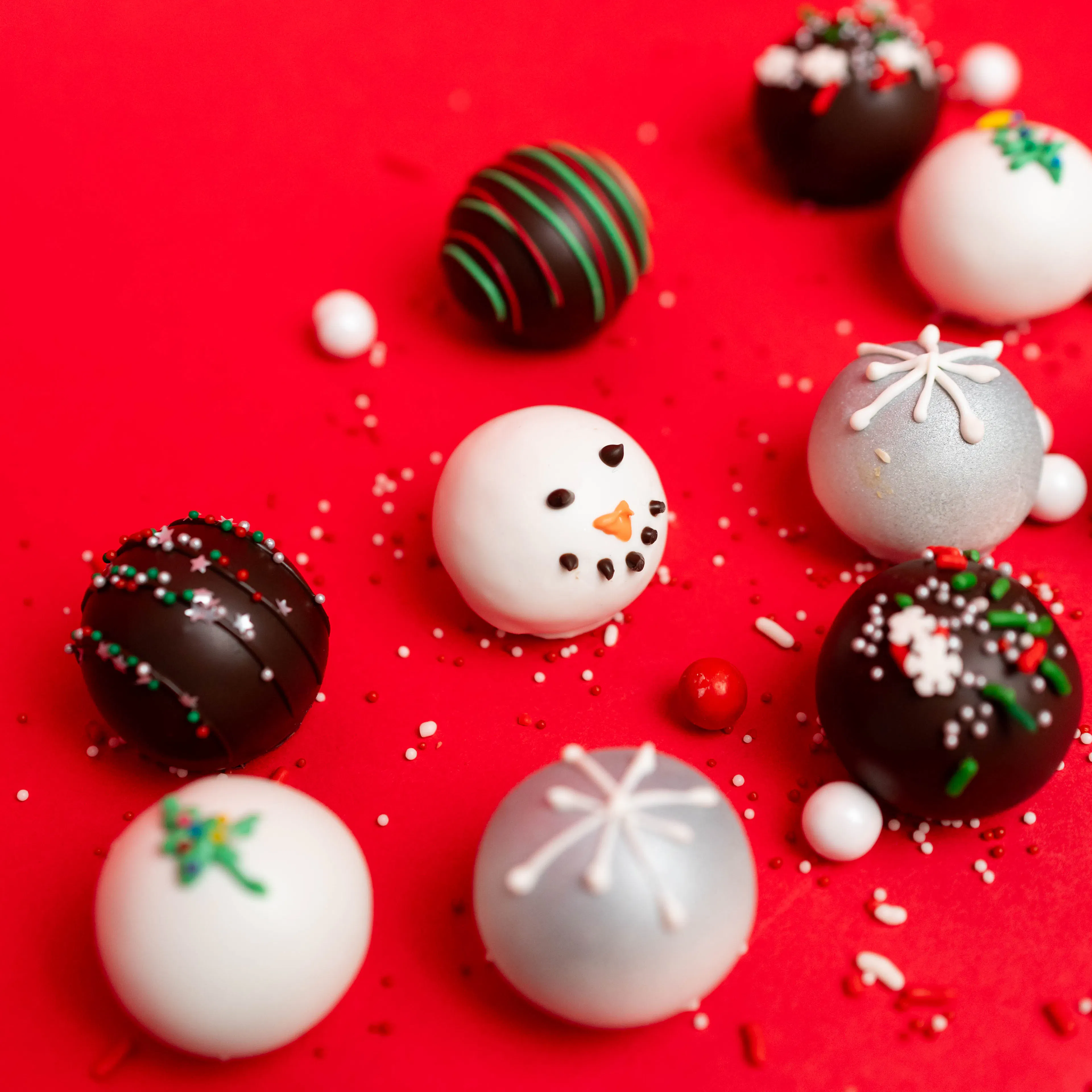 Christmas Cake Balls by Flour Shop