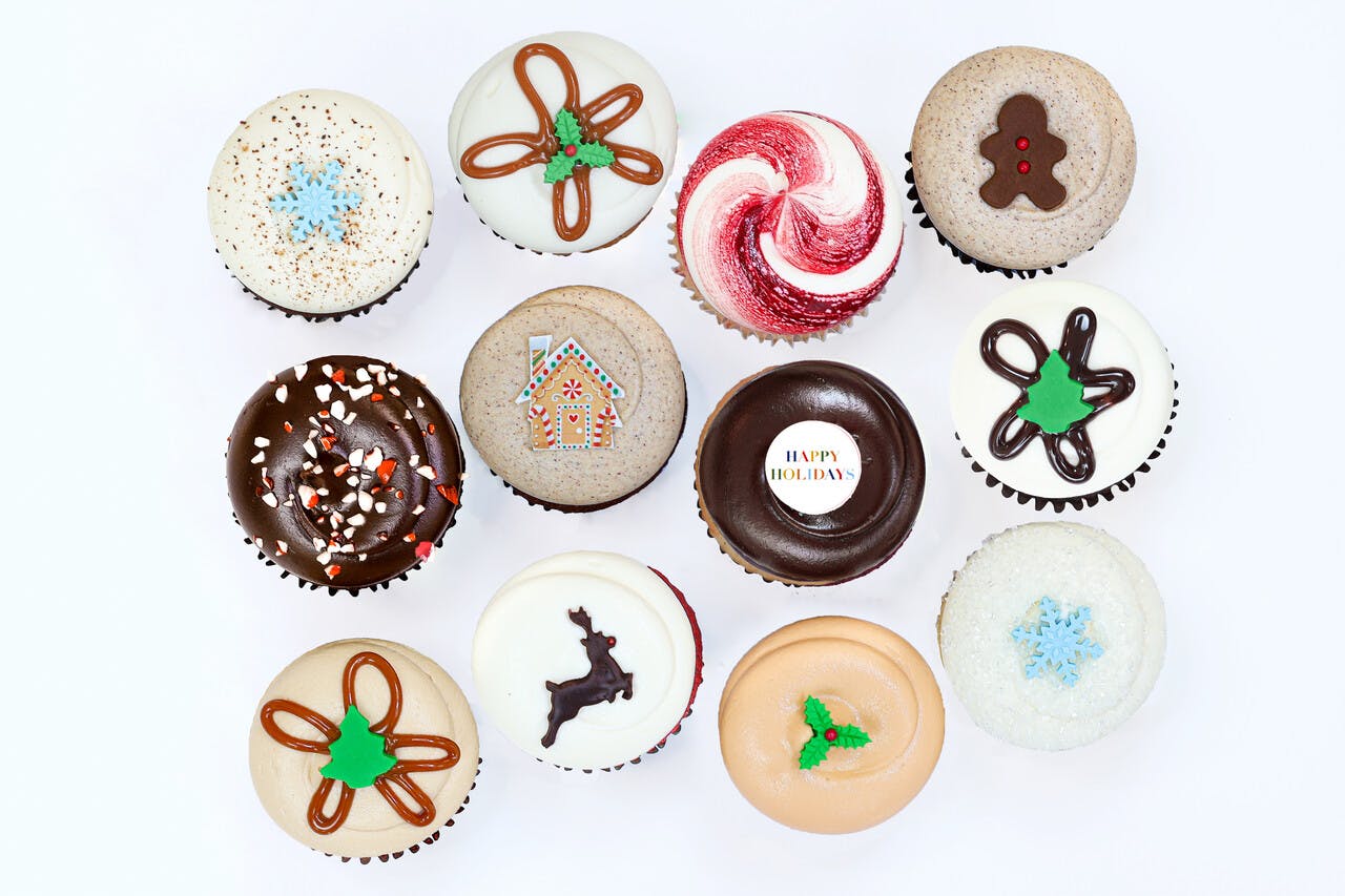 Happy Holidays Cupcake Dozen by Georgetown Cupcake