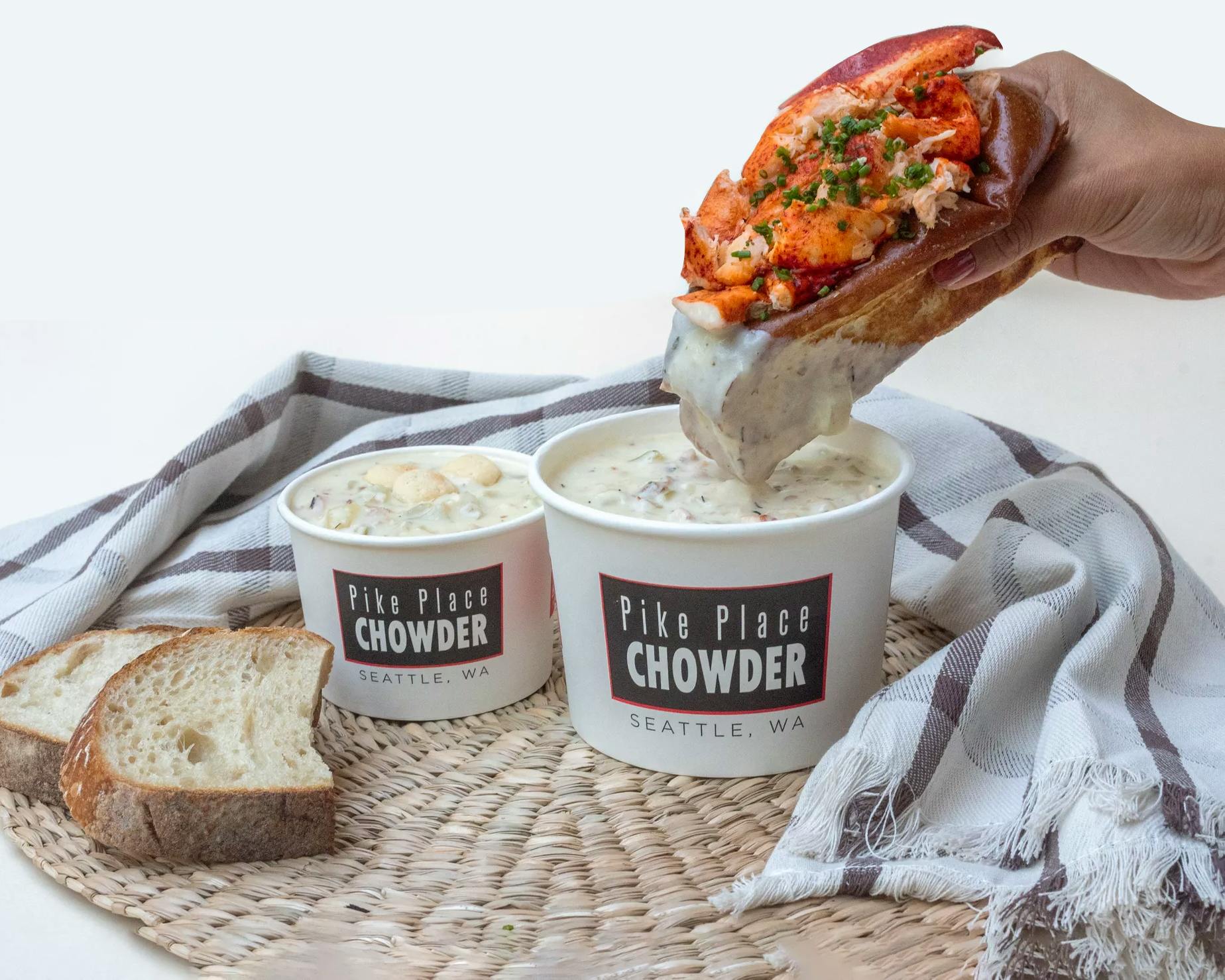 Lobster Roll Kit + Chowder for 4 by Pike Place Chowder