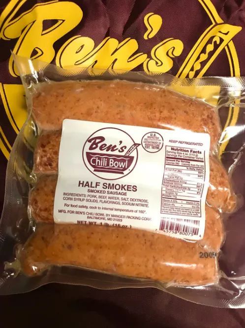 "Party Pack" Half Smoke Sausages + Chili Sauce by Ben's Chili Bowl - Alternate image 1