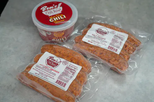 "Starter Pack" Half Smoke Sausages + Chili Sauce by Ben's Chili Bowl