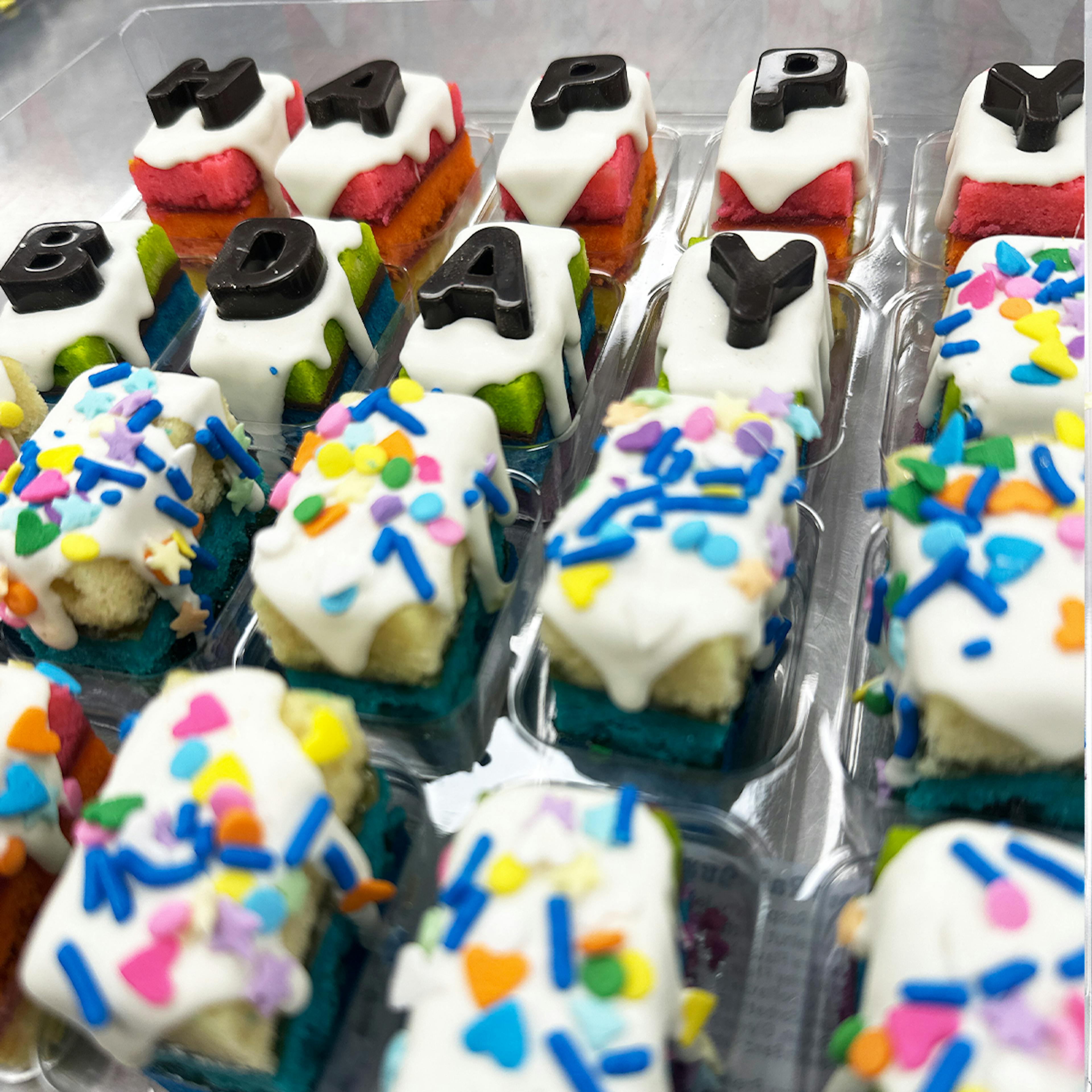 Happy Birthday Rainbow Cookies - 20 Pack by Zola Bakes - Alternate image 2