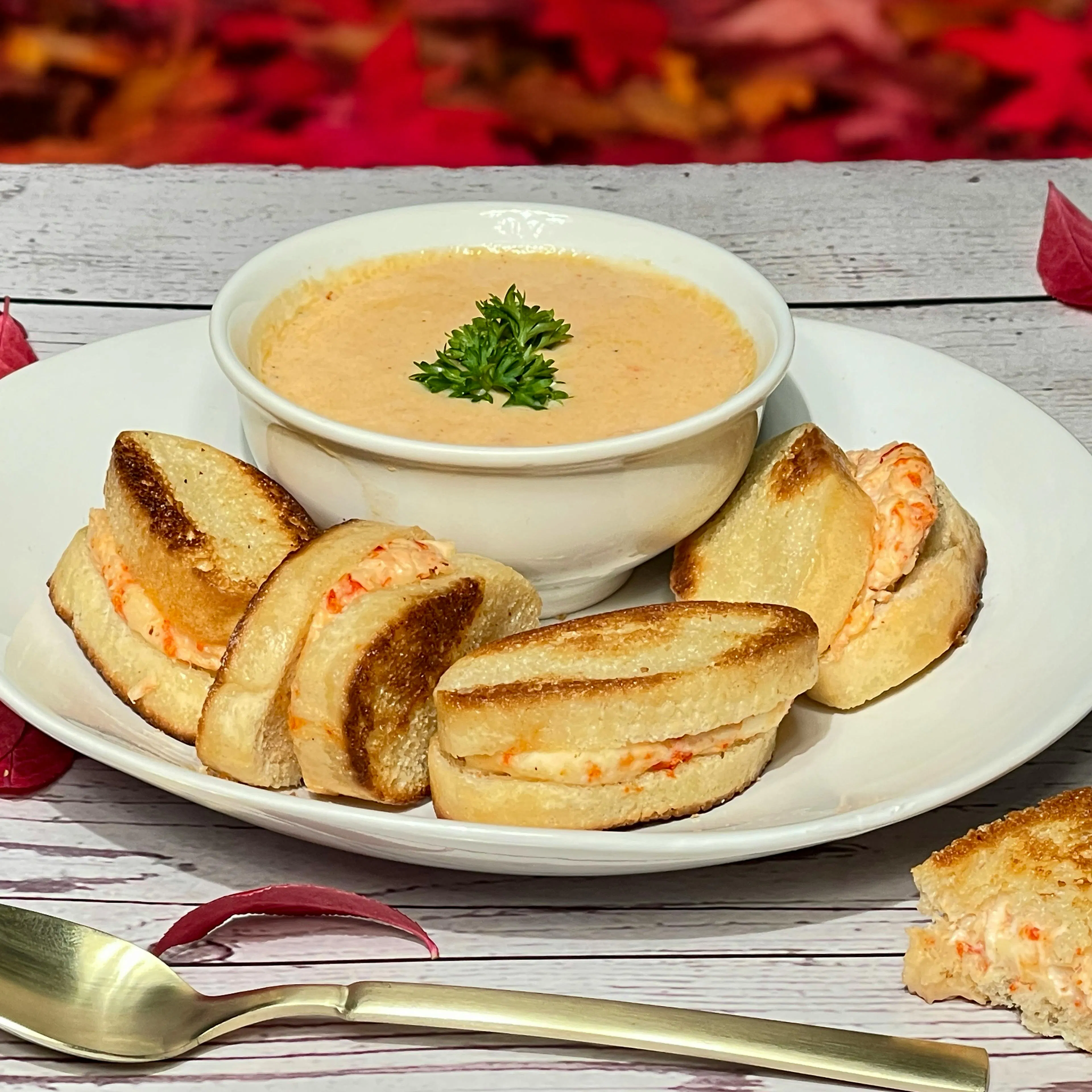 Mini Lobster Grilled Cheeses + 32 oz. Lobster Bisque FREE by Hancock Gourmet Lobster Co.