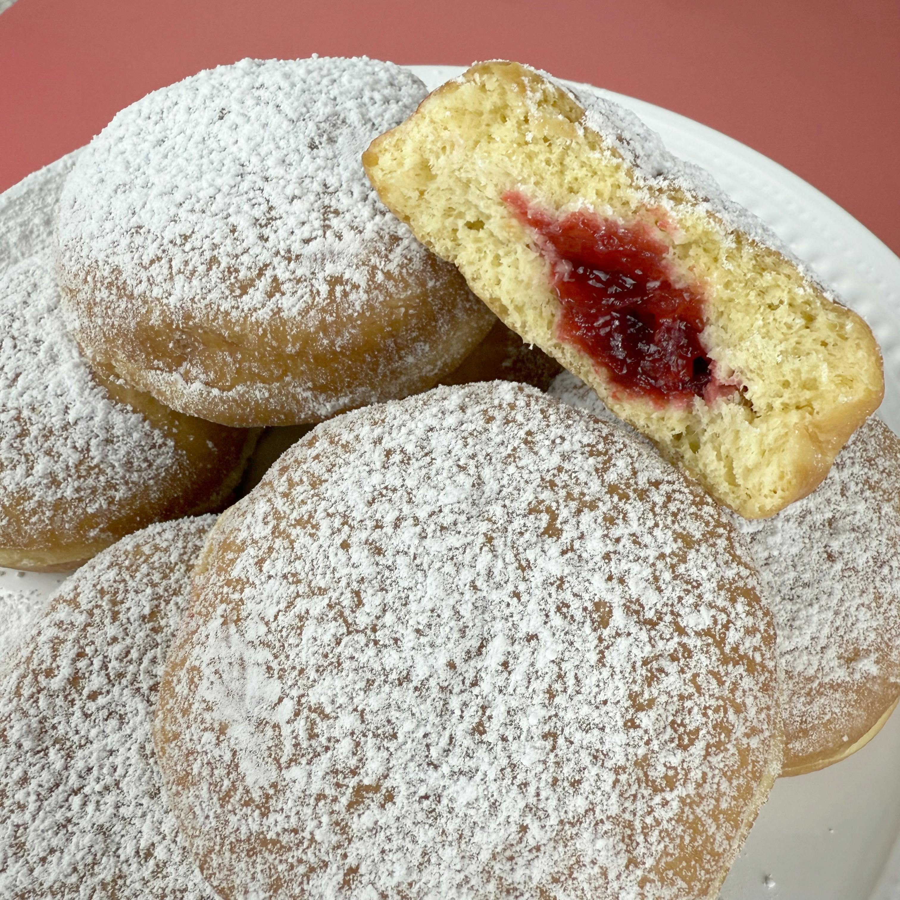 Hanukkah Jelly Donuts (Sufganiyot) - 12 Pack by Collegetown Bagels