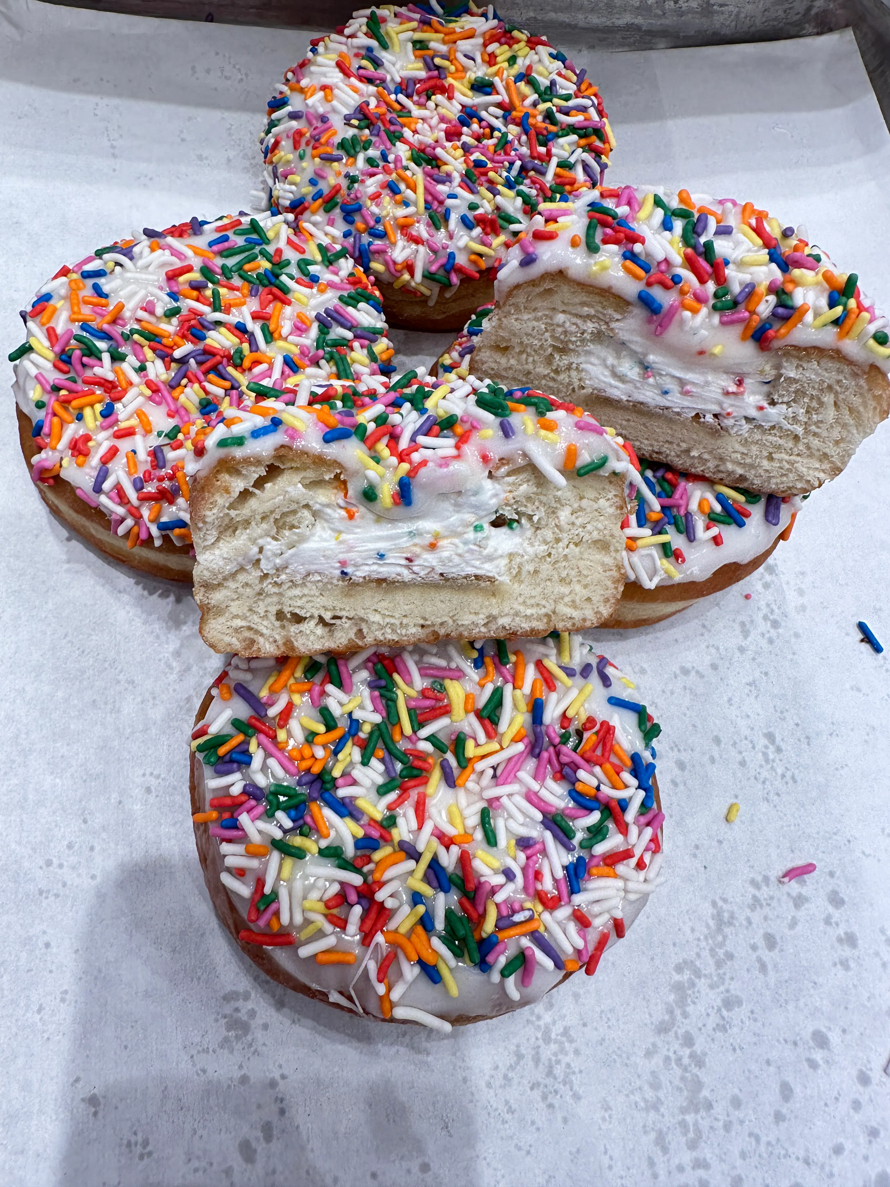 Birthday Cake Donuts - 9 Pack by The Donut Pub - Alternate image 1