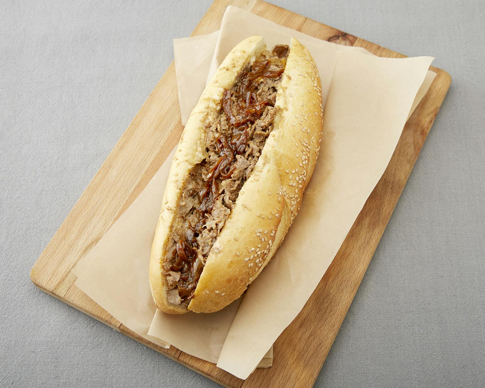 Brisket Cheesesteak Sandwich Kit for 4-6 by The Borscht Belt Delicatessen