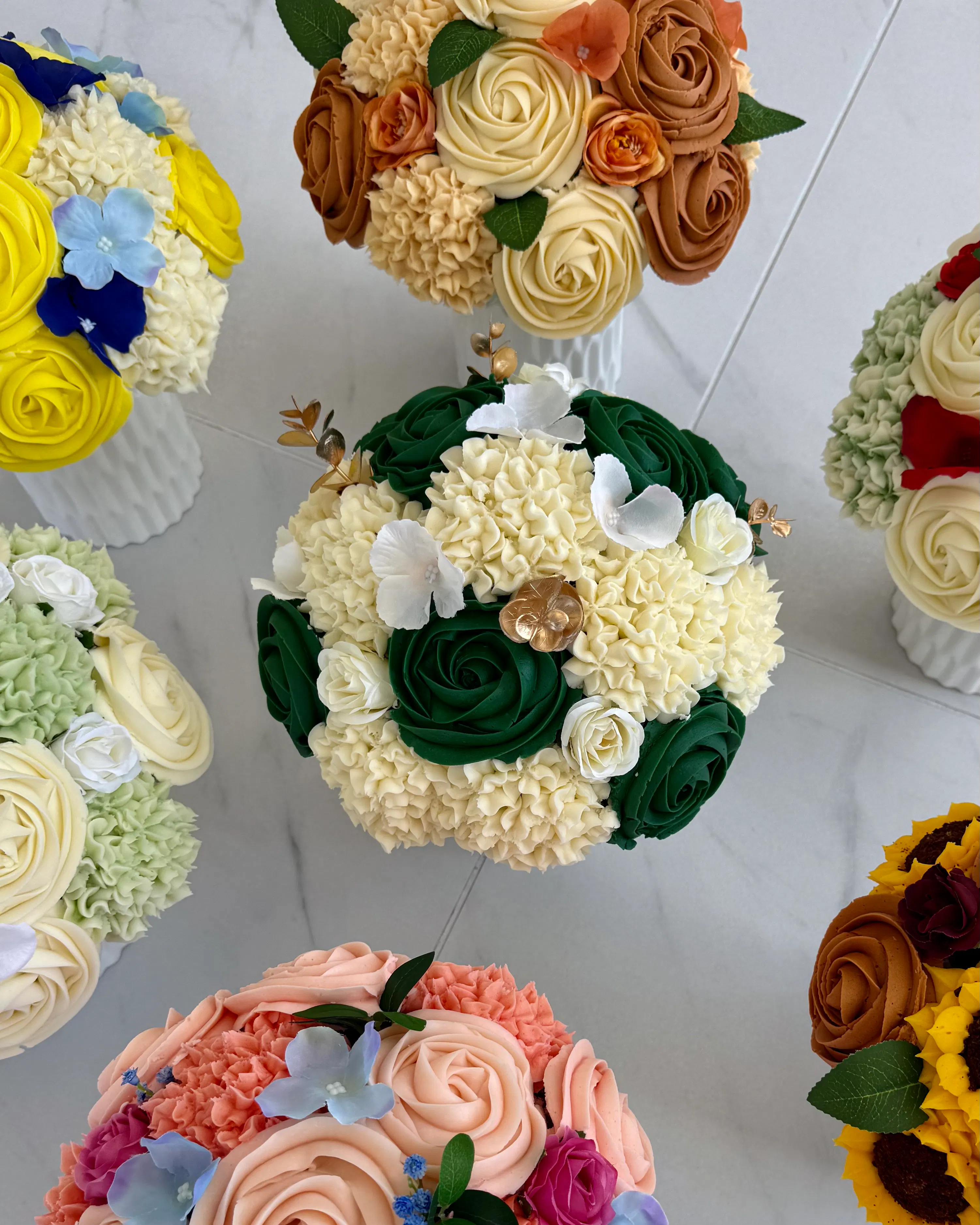 Emerald Luxe Cupcake Bouquet by Baked Bouquet - Alternate image 1