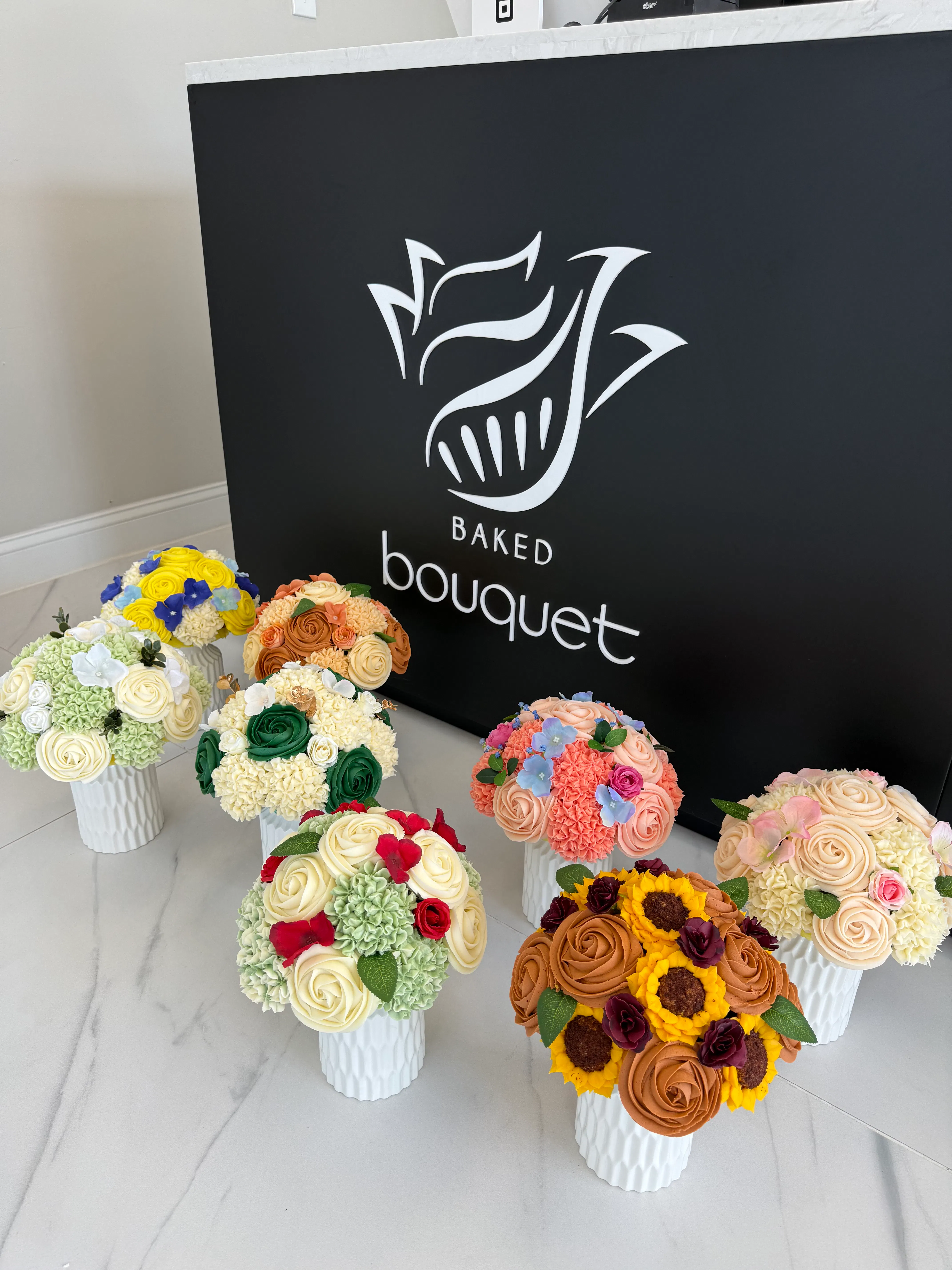 Emerald Luxe Cupcake Bouquet by Baked Bouquet - Alternate image 2