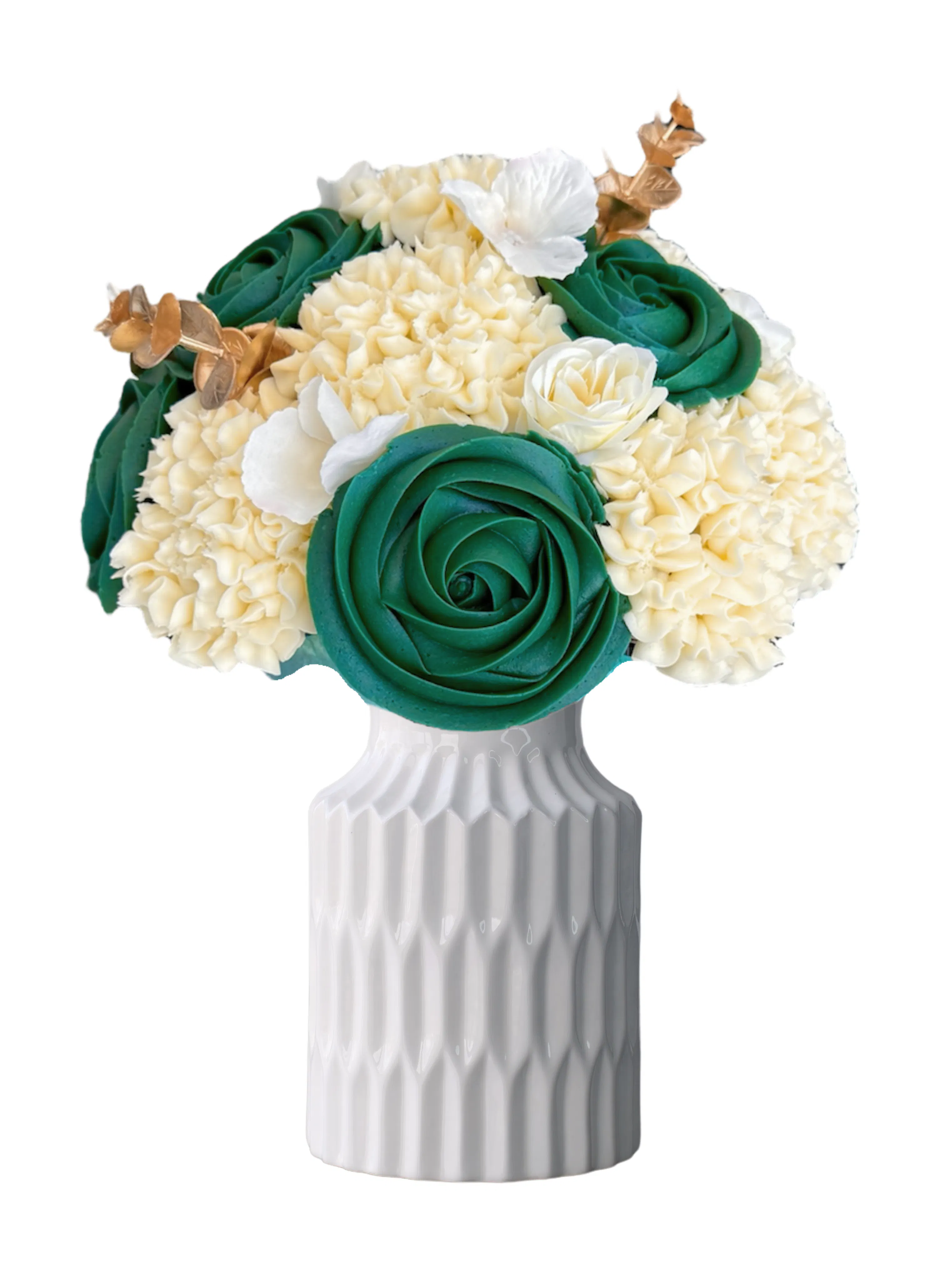 Emerald Luxe Cupcake Bouquet by Baked Bouquet