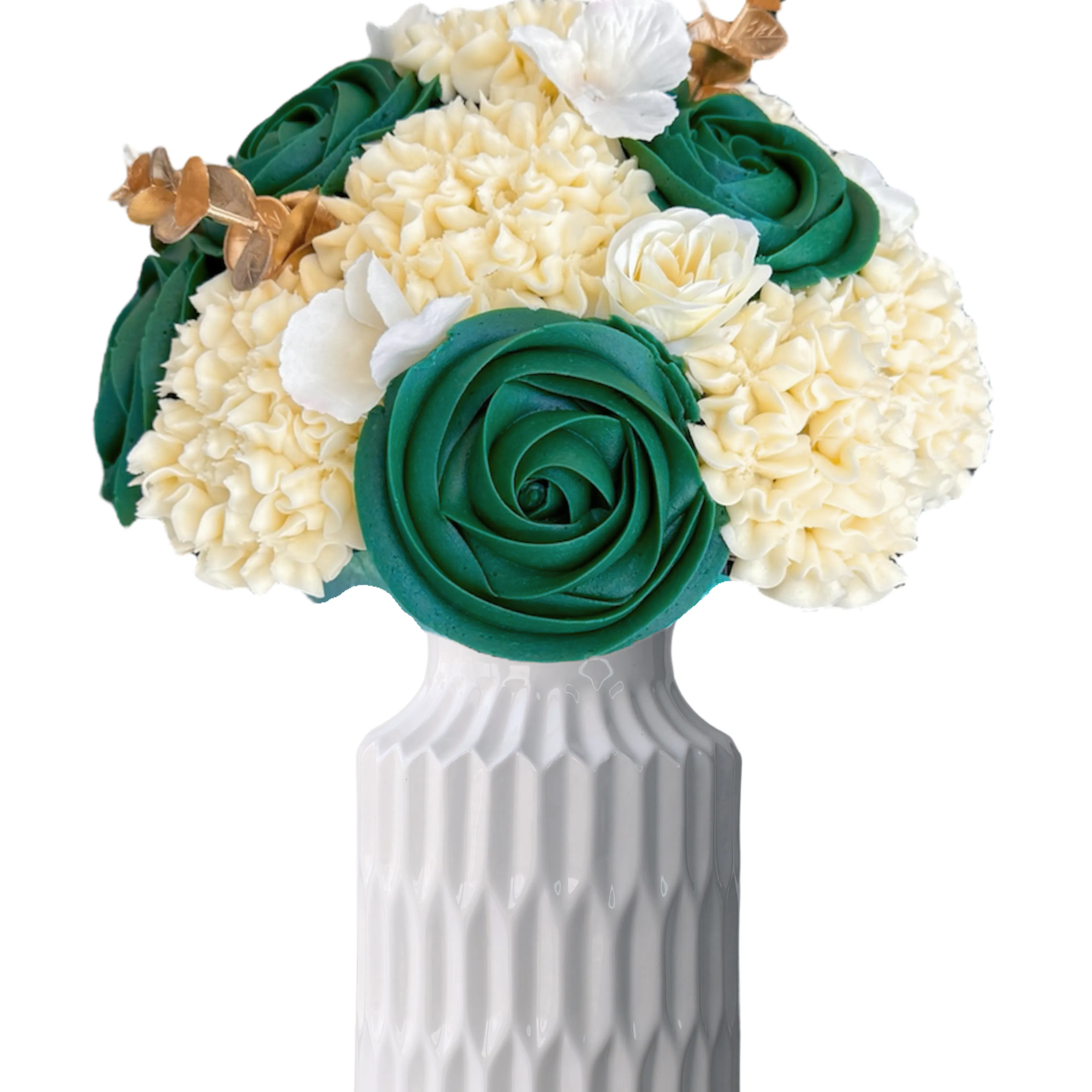 Emerald Luxe Cupcake Bouquet by Baked Bouquet